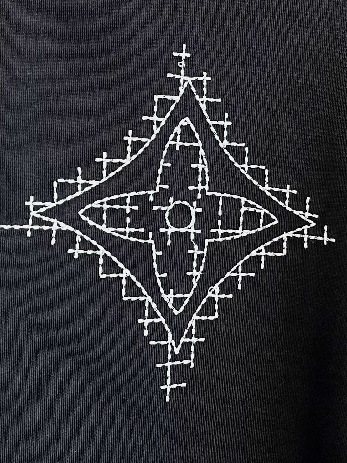 LV T-SHIRT IN BLACK PURE COTTON 238778