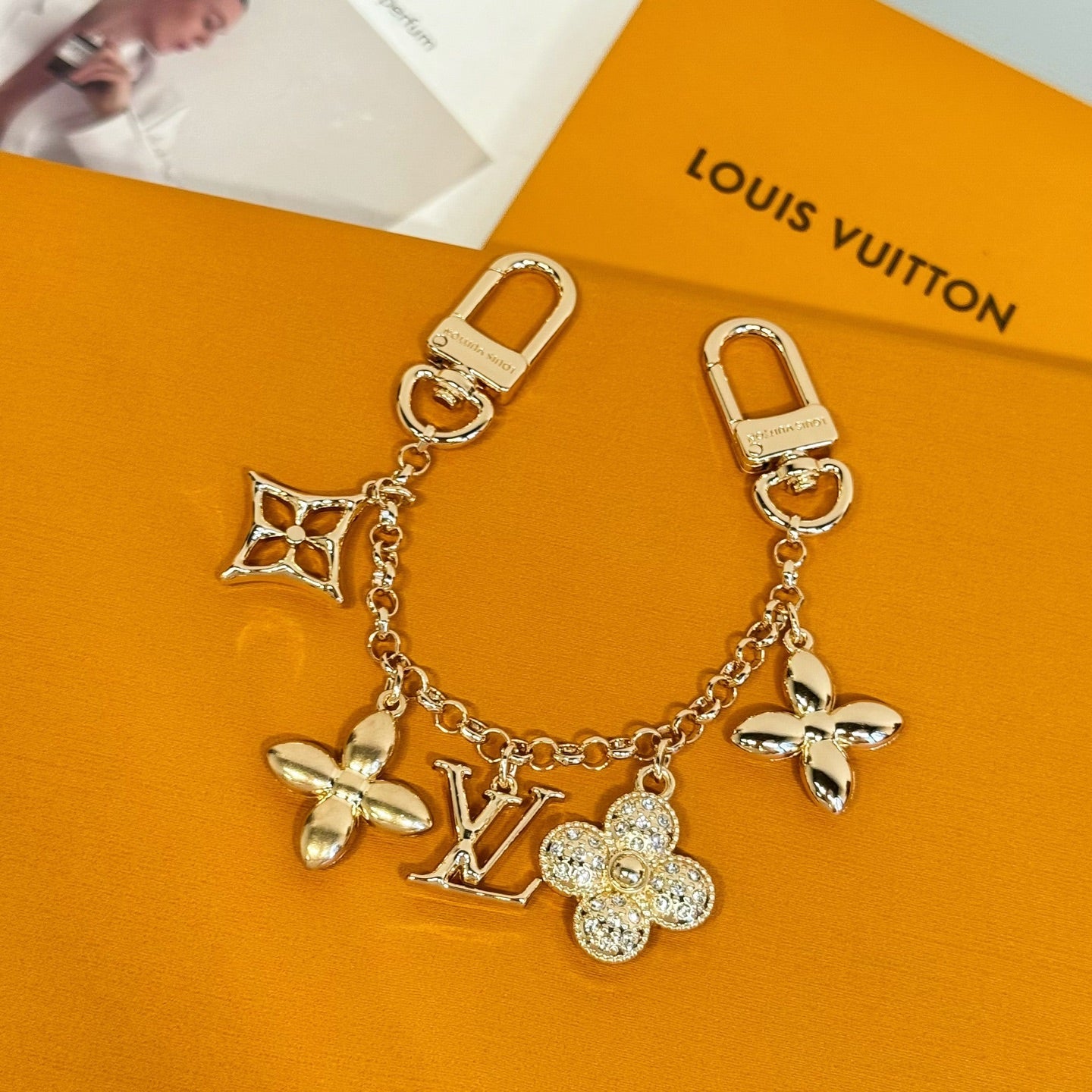 LV Fleur de Monogram Bag Charm