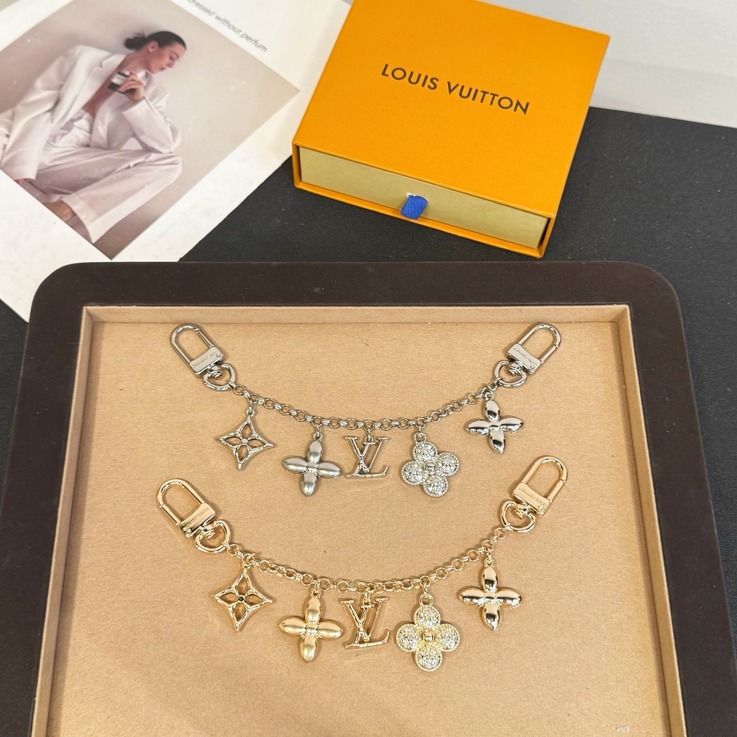 LV Fleur de Monogram Bag Charm