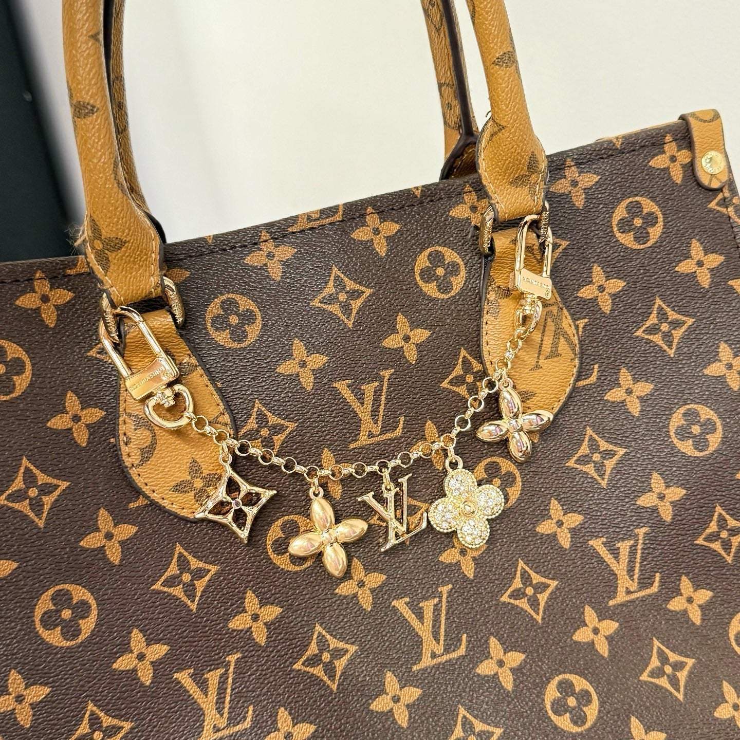 LV Fleur de Monogram Bag Charm