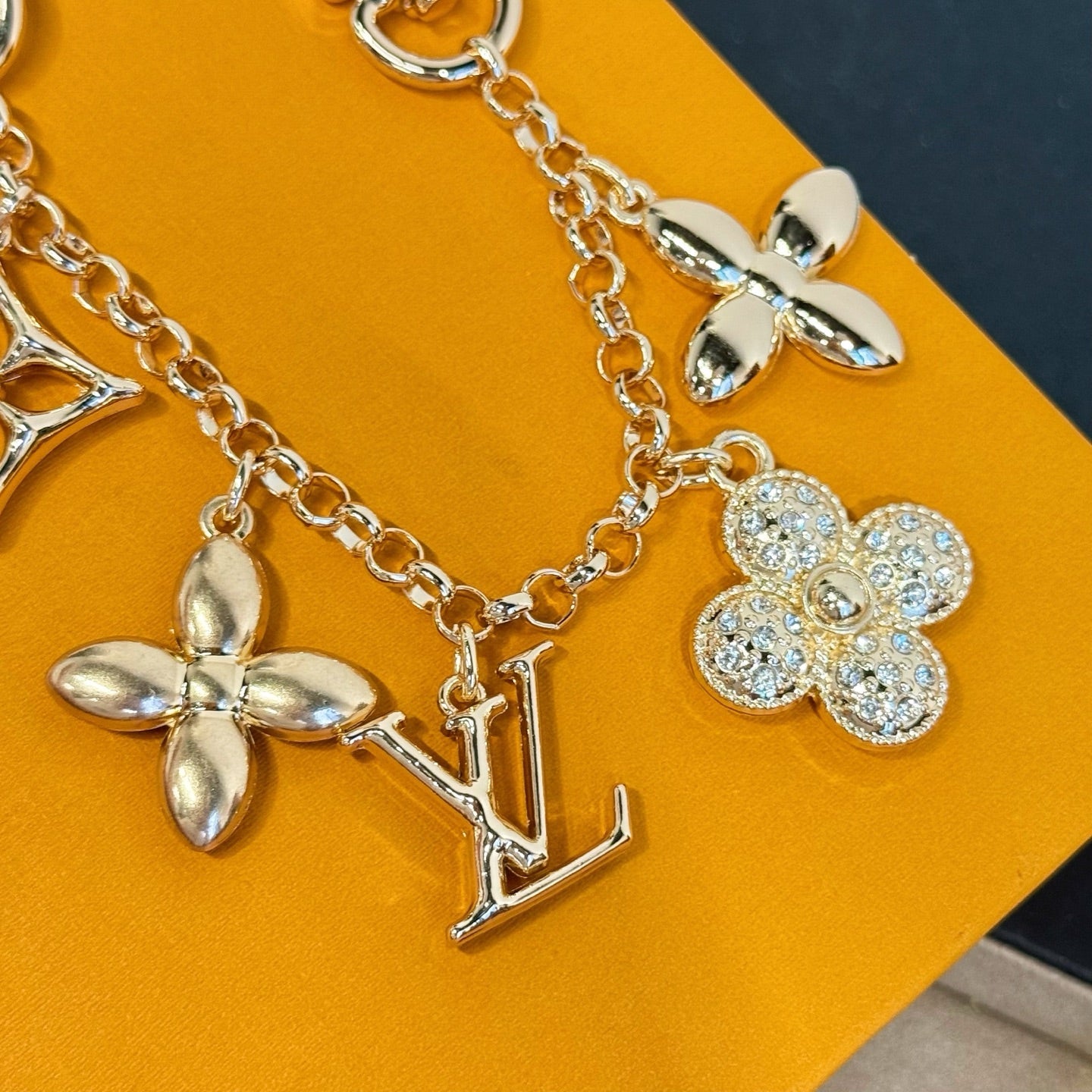 LV Fleur de Monogram Bag Charm