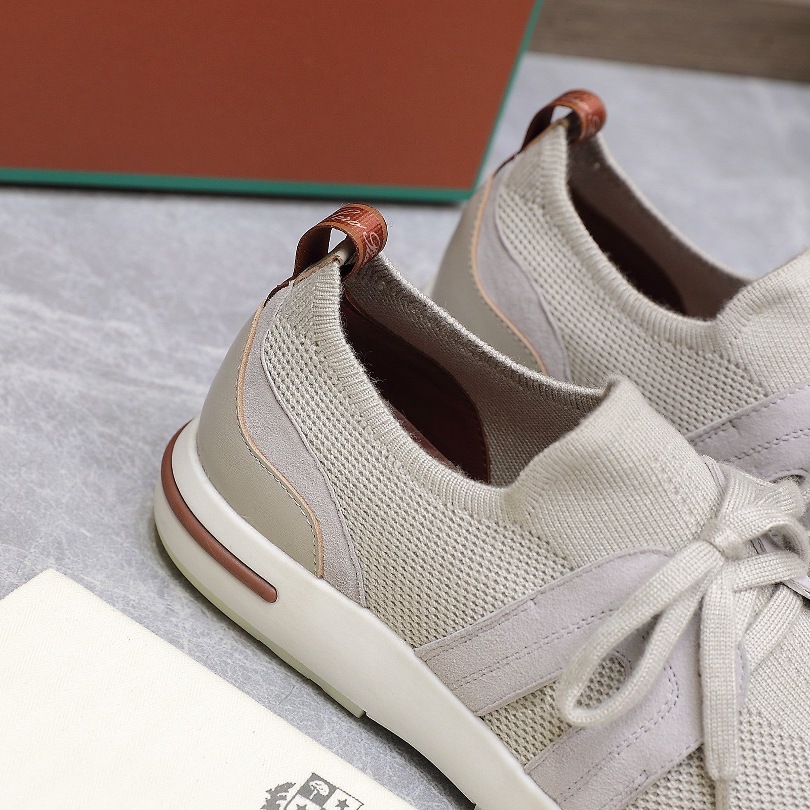 LP lady Flexy Walk  Sneaker Power Pearl Wool And Calfskin 310452