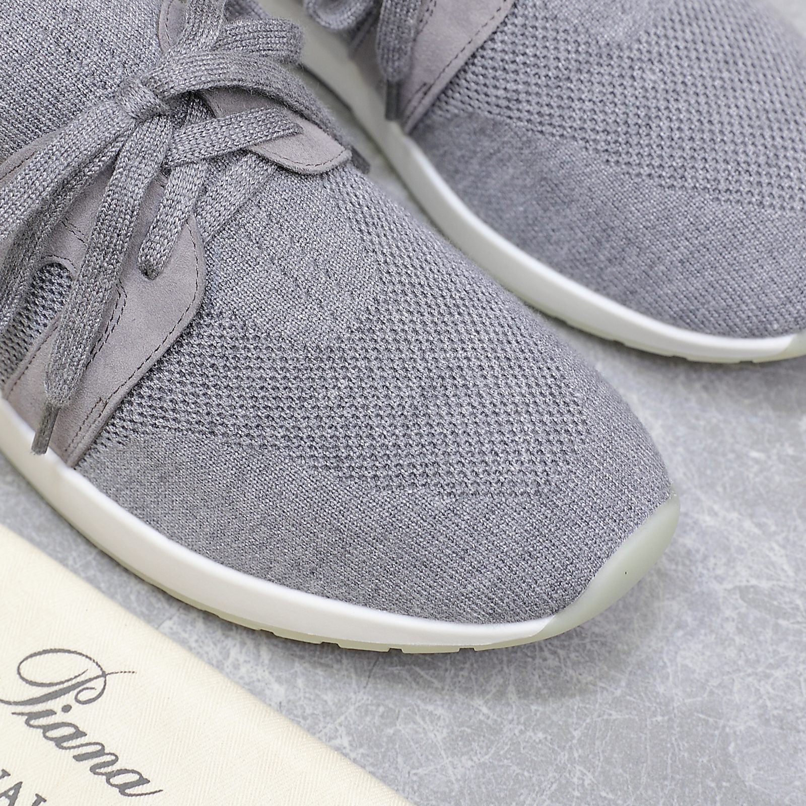 LP lady Flexy Walk  Sneaker Flannel Gray Wool And Calfskin 310449