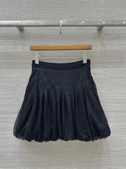 CD Gauze Skirt Black Polyester