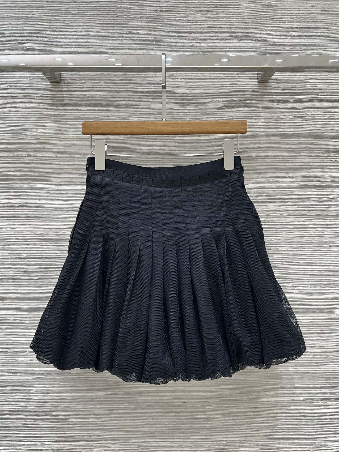 CD Gauze Skirt Black Polyester