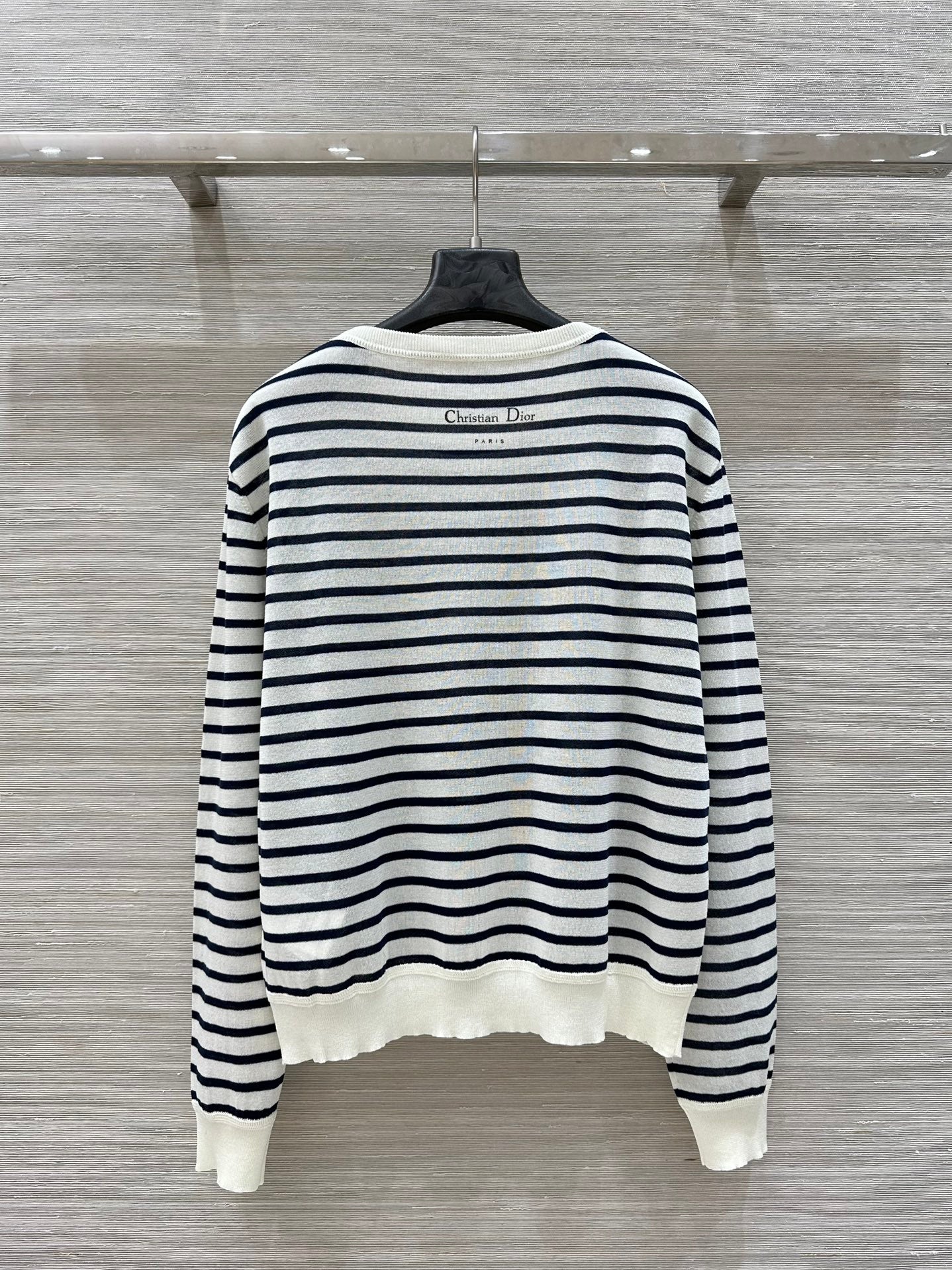 CD Coconut Knitted Sweater Black mix White Cotton Polyester