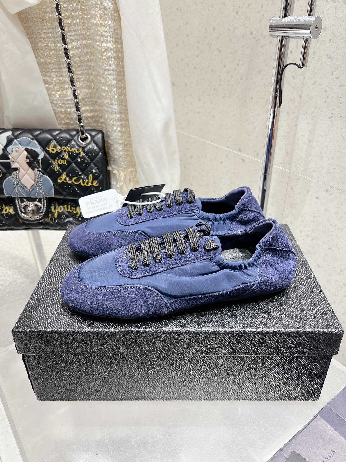 Pra 2025 Collapse Sneaker Blue Black Re-Nylon Suede 554280