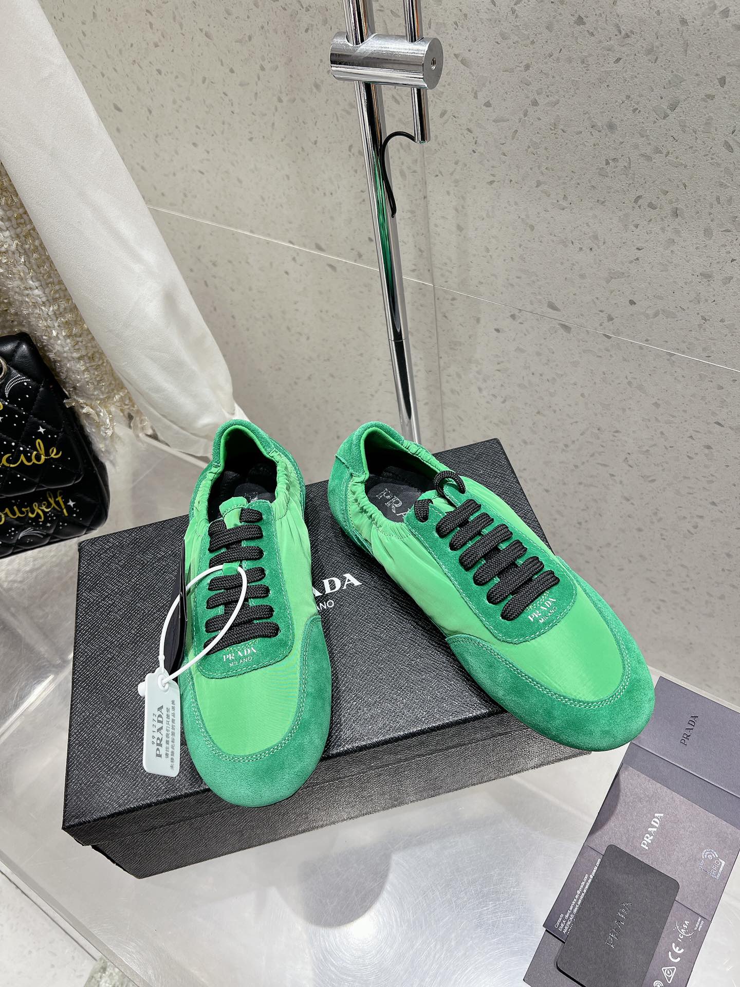 Pra 2025 Collapse Sneaker Green Black Re-Nylon Suede 554285