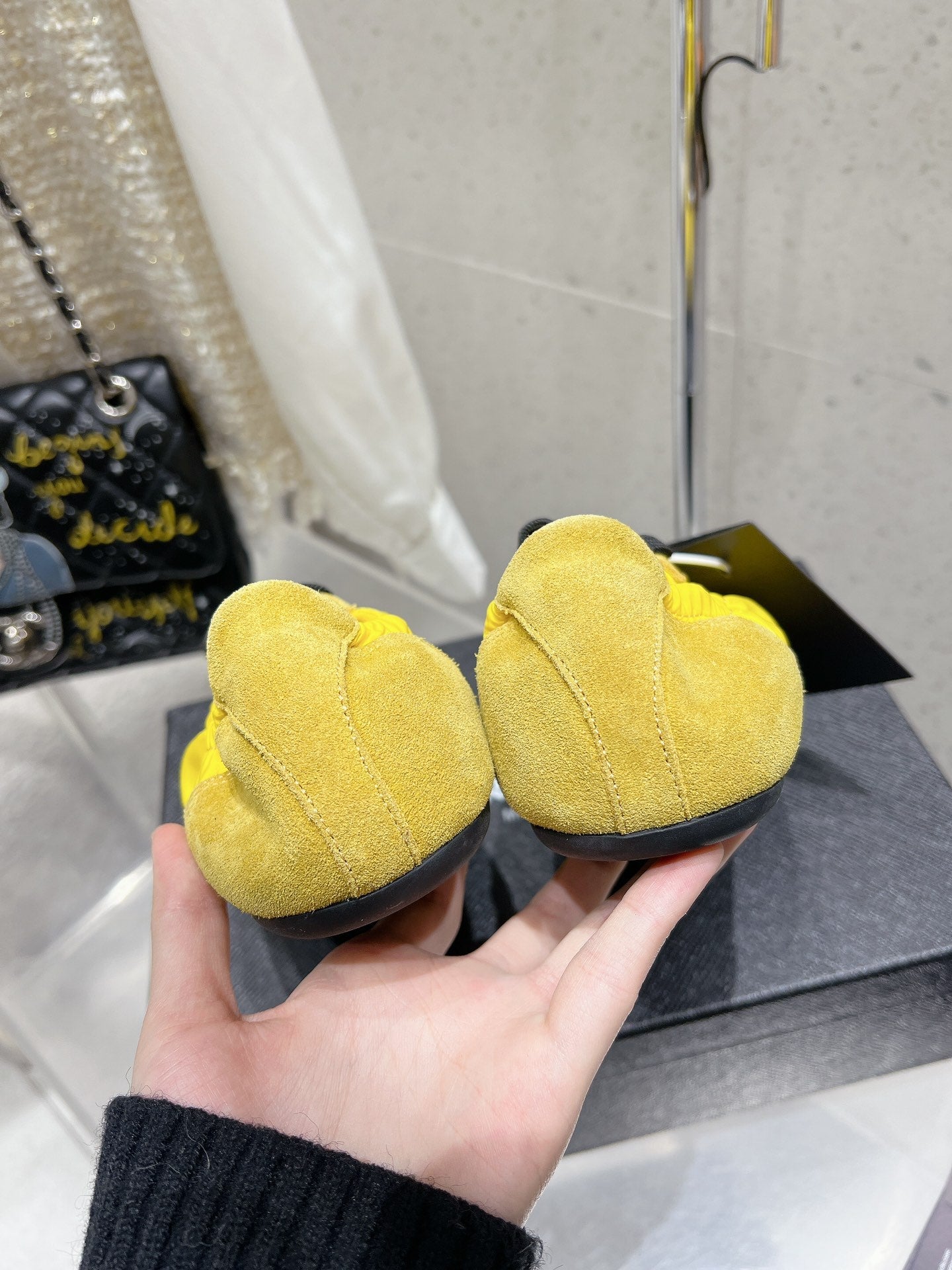 Pra 2025 Collapse Sneaker Yellow Black Re-Nylon Suede 554286