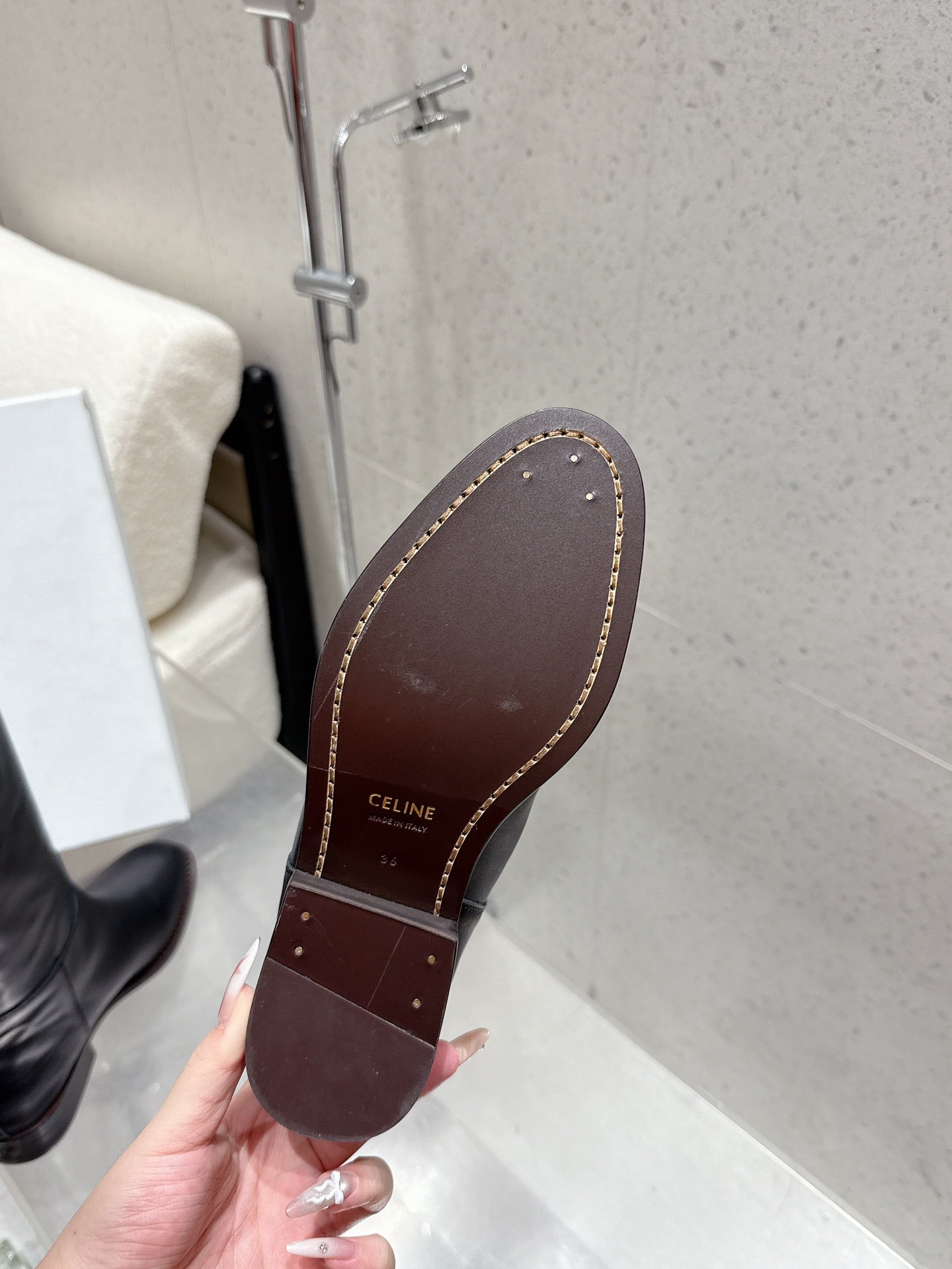 Celine 25 Boot Black Cowhide 554199