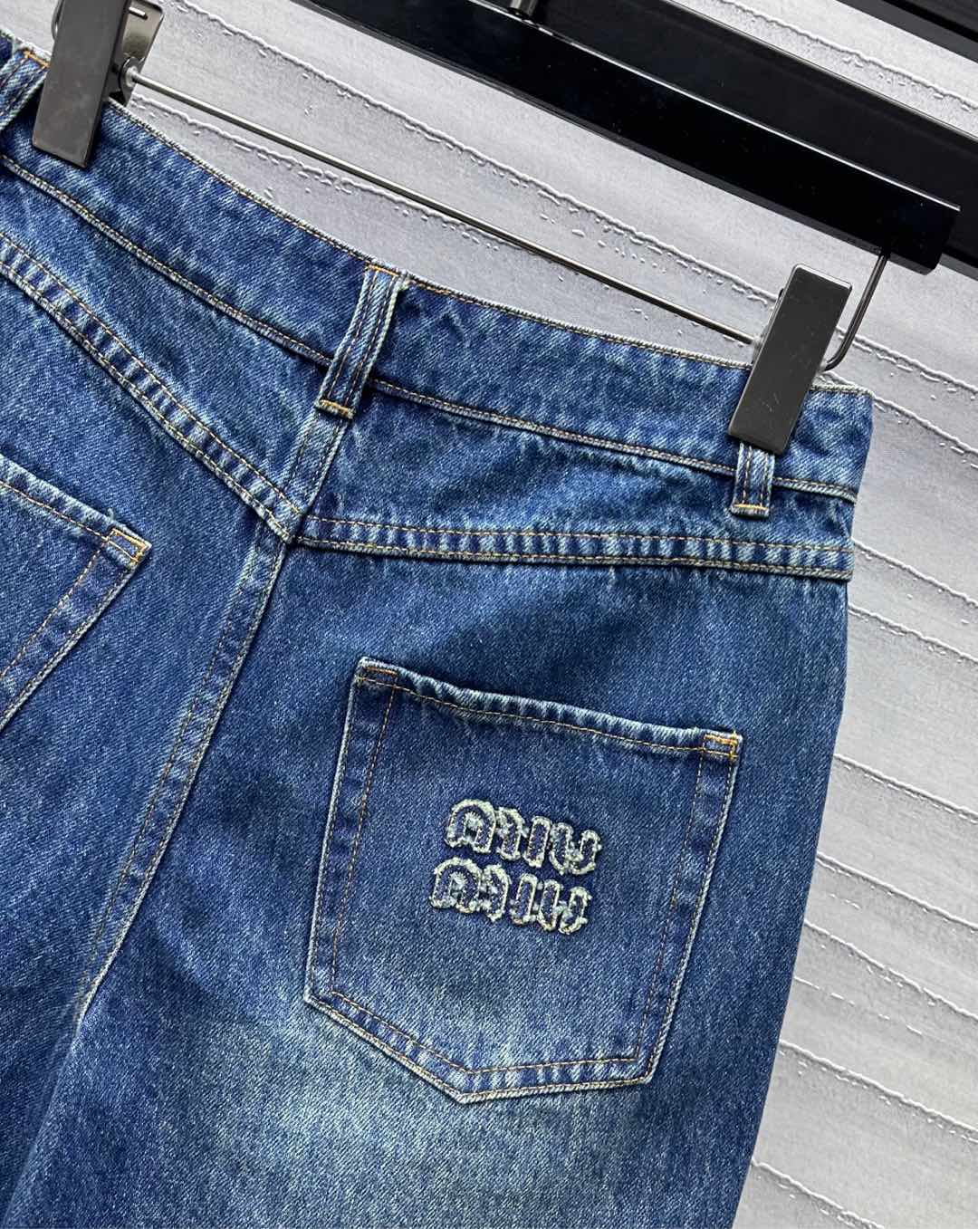 Miu Blue Denim Short 224826
