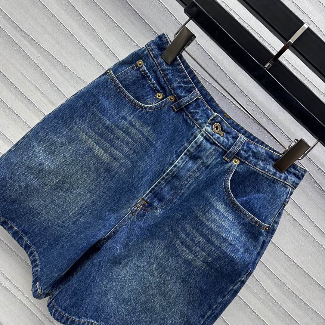 Miu Blue Denim Short 224826
