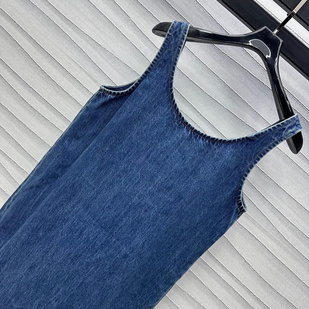 Miu Blue Denim Mini Dress