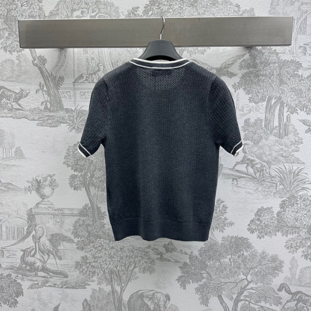 Miu 25 T-Shirt Black Wool  232002