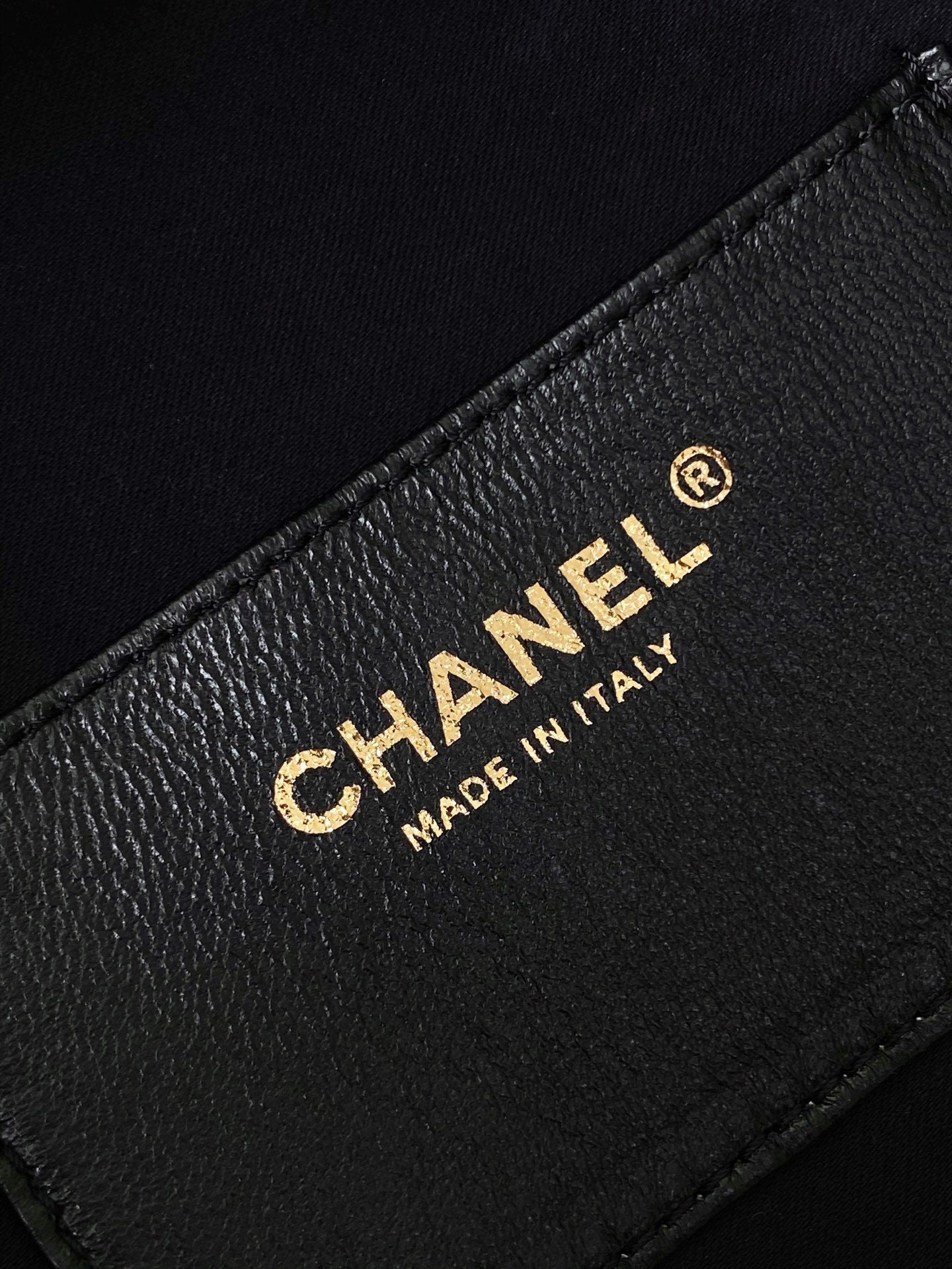 CC 25C Hobo Bags 40cm Black Grained Calfskin