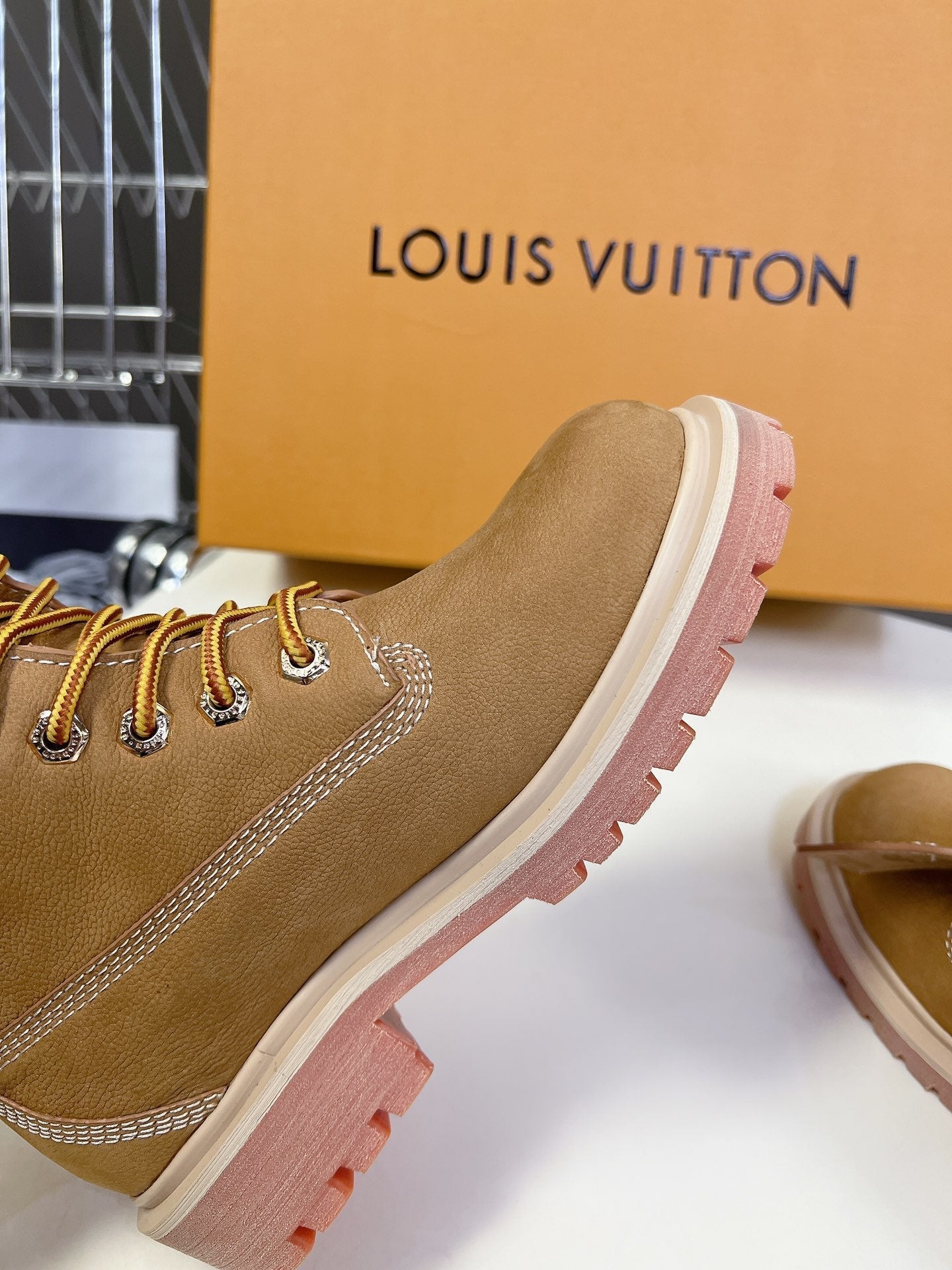 LV x Timberland Ankle Boot Brown Cowhide