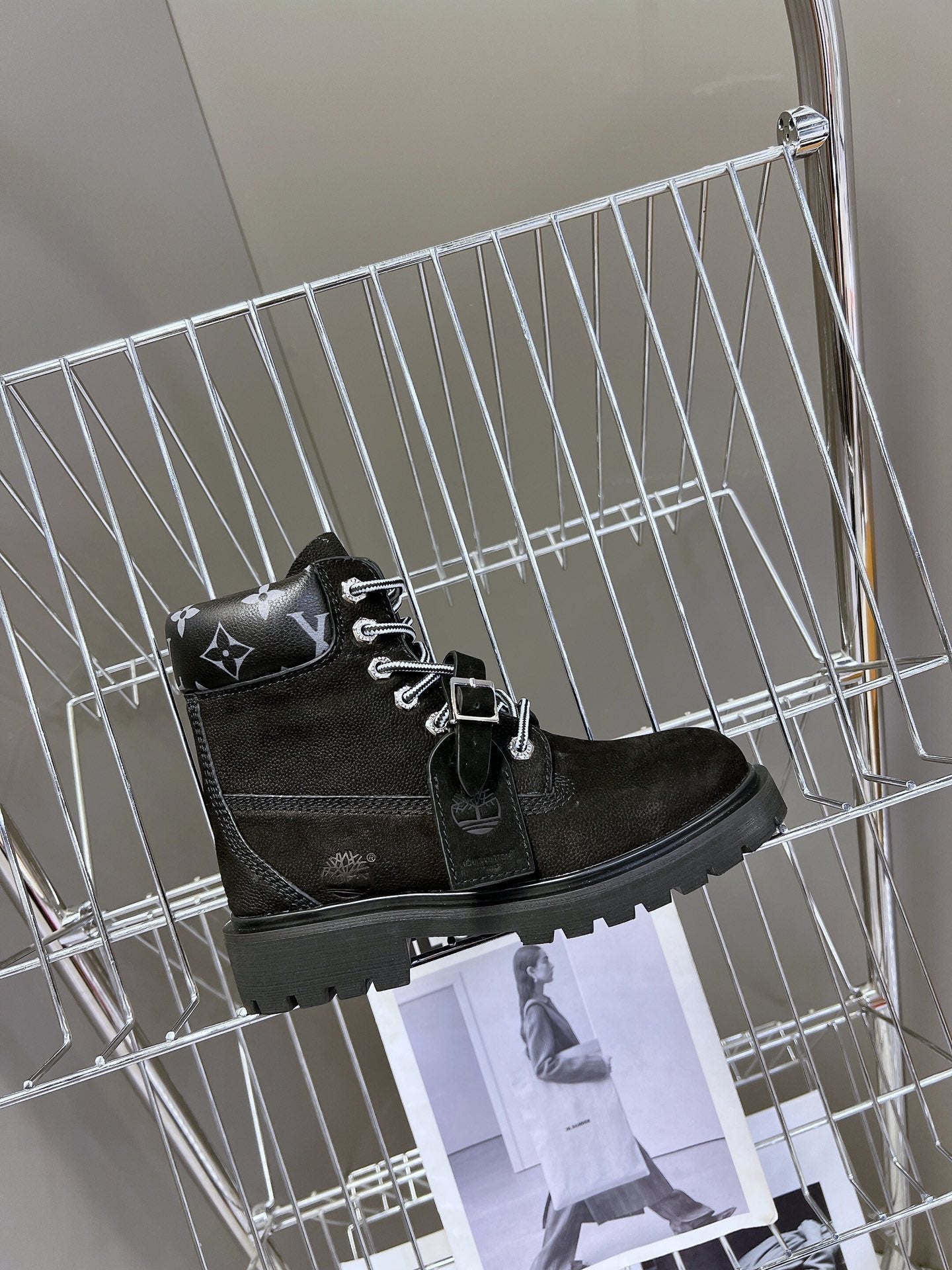 LV x Timberland Ankle Boot Black Cowhide