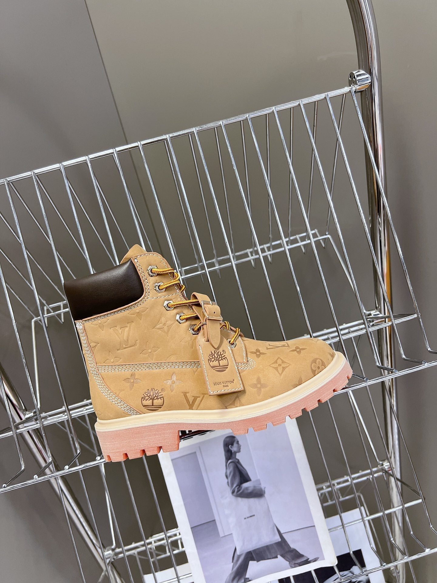 LV x Timberland 6-In Ankle Boot Brown Monogram Sude