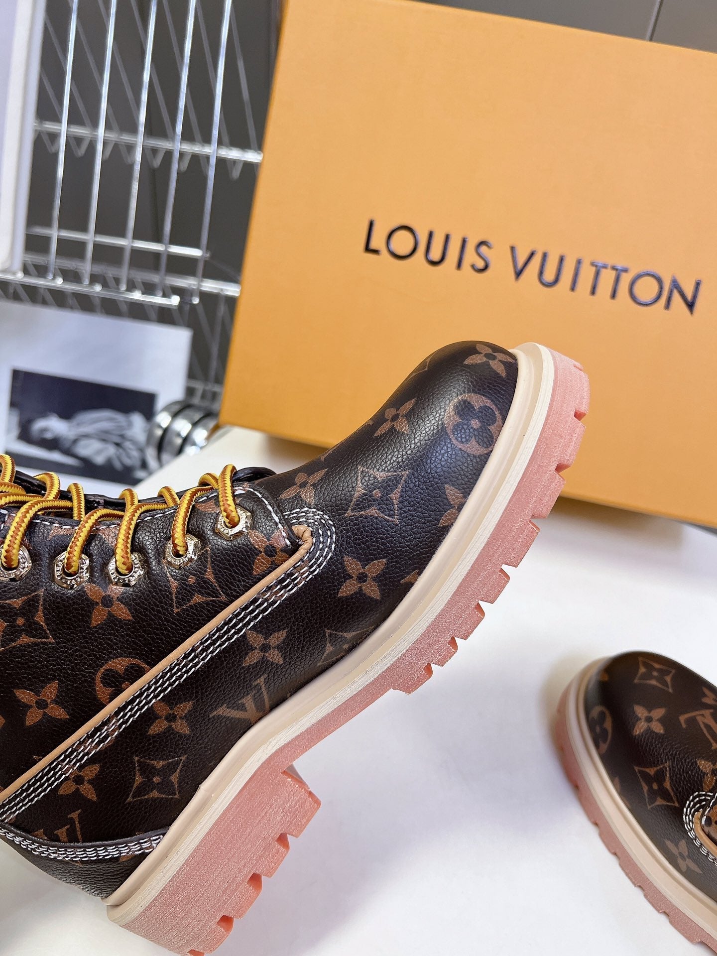 LV x Timberland 6-In Ankle Boot Dark Brown Monogram Cowhide