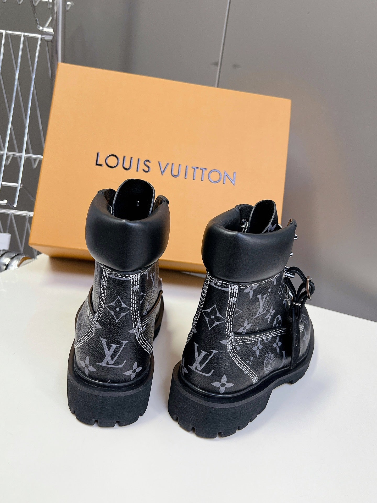LV x Timberland 6-In Ankle Boot Black Monogram Cowhide