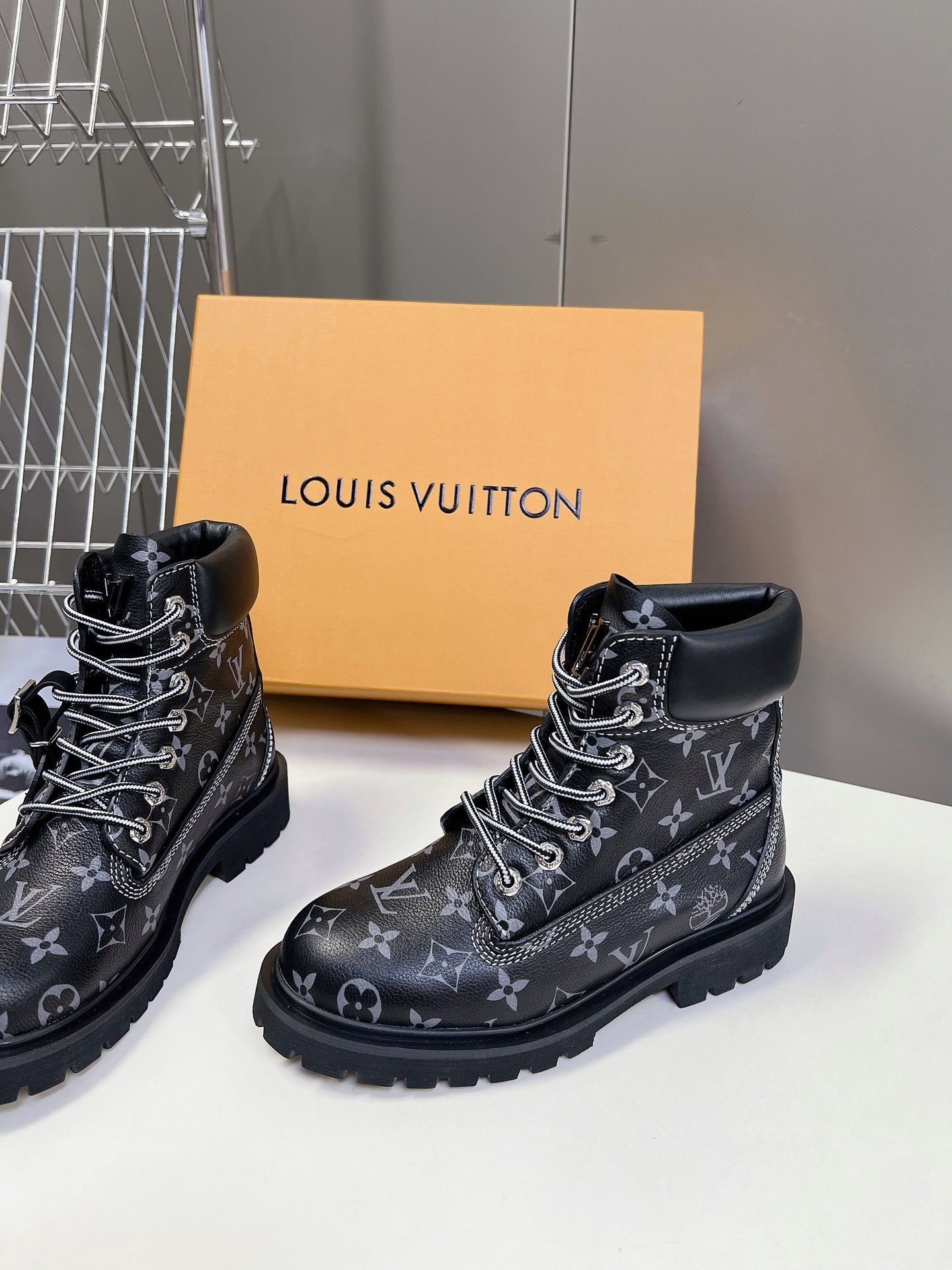 LV x Timberland 6-In Ankle Boot Black Monogram Cowhide