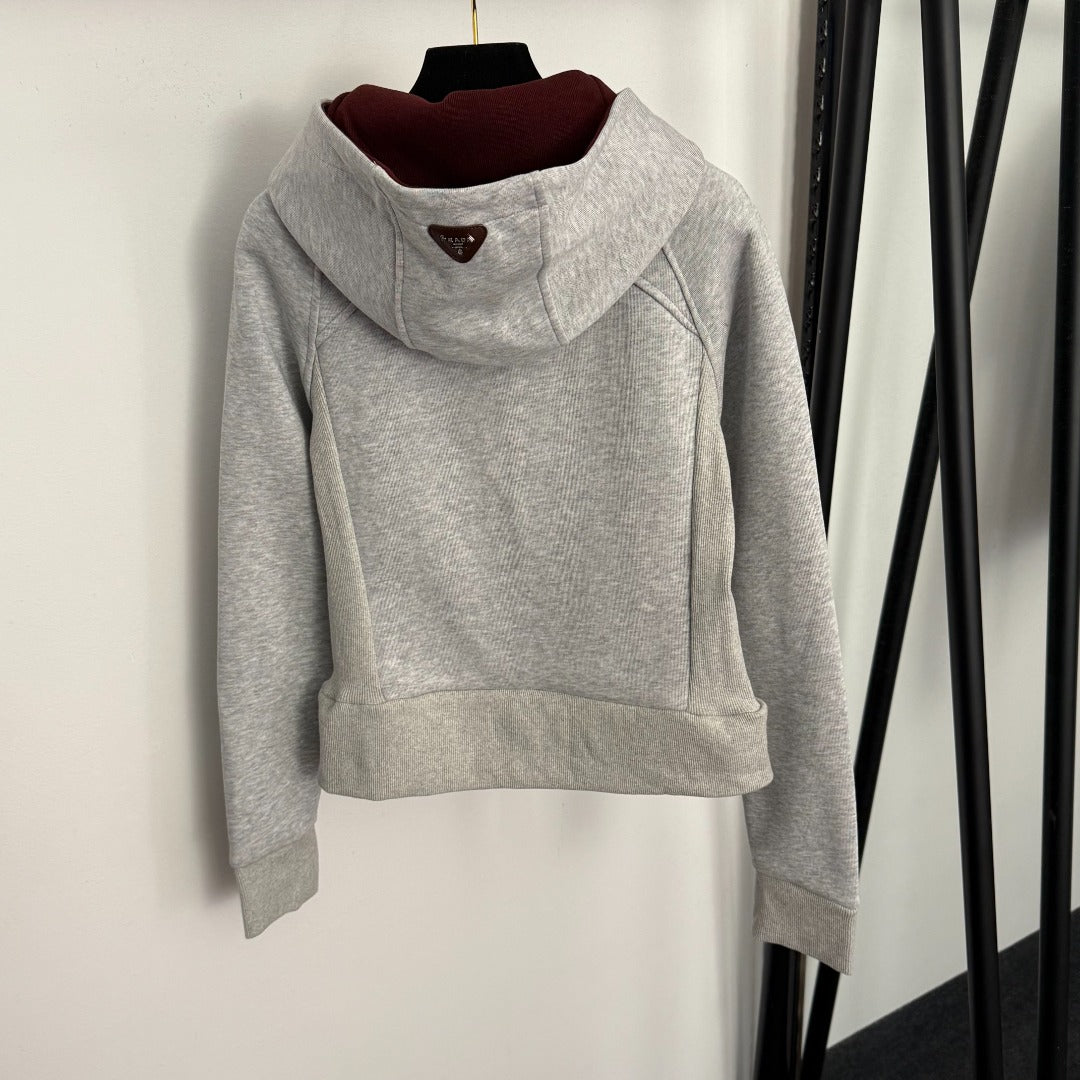 Prada 2025 Set Gray mix Burgundy Cotton