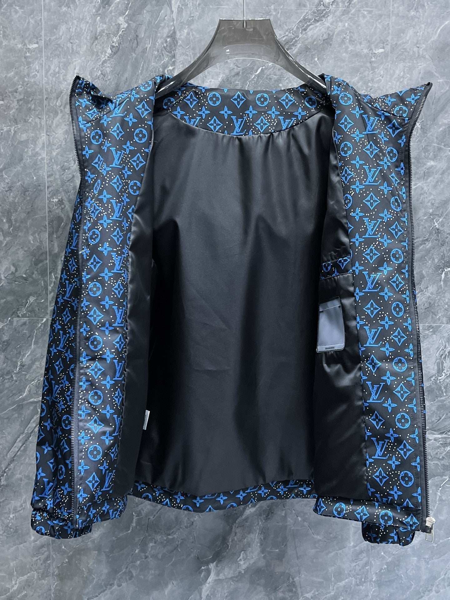 LV COBALT BLUE MIX BLACK MONOGRAM JACKET 239572