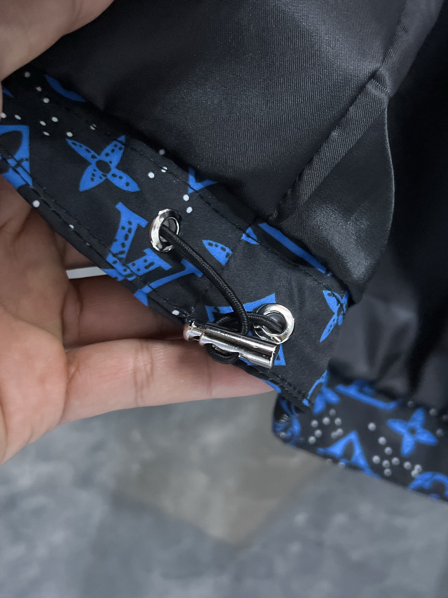 LV COBALT BLUE MIX BLACK MONOGRAM JACKET 239572