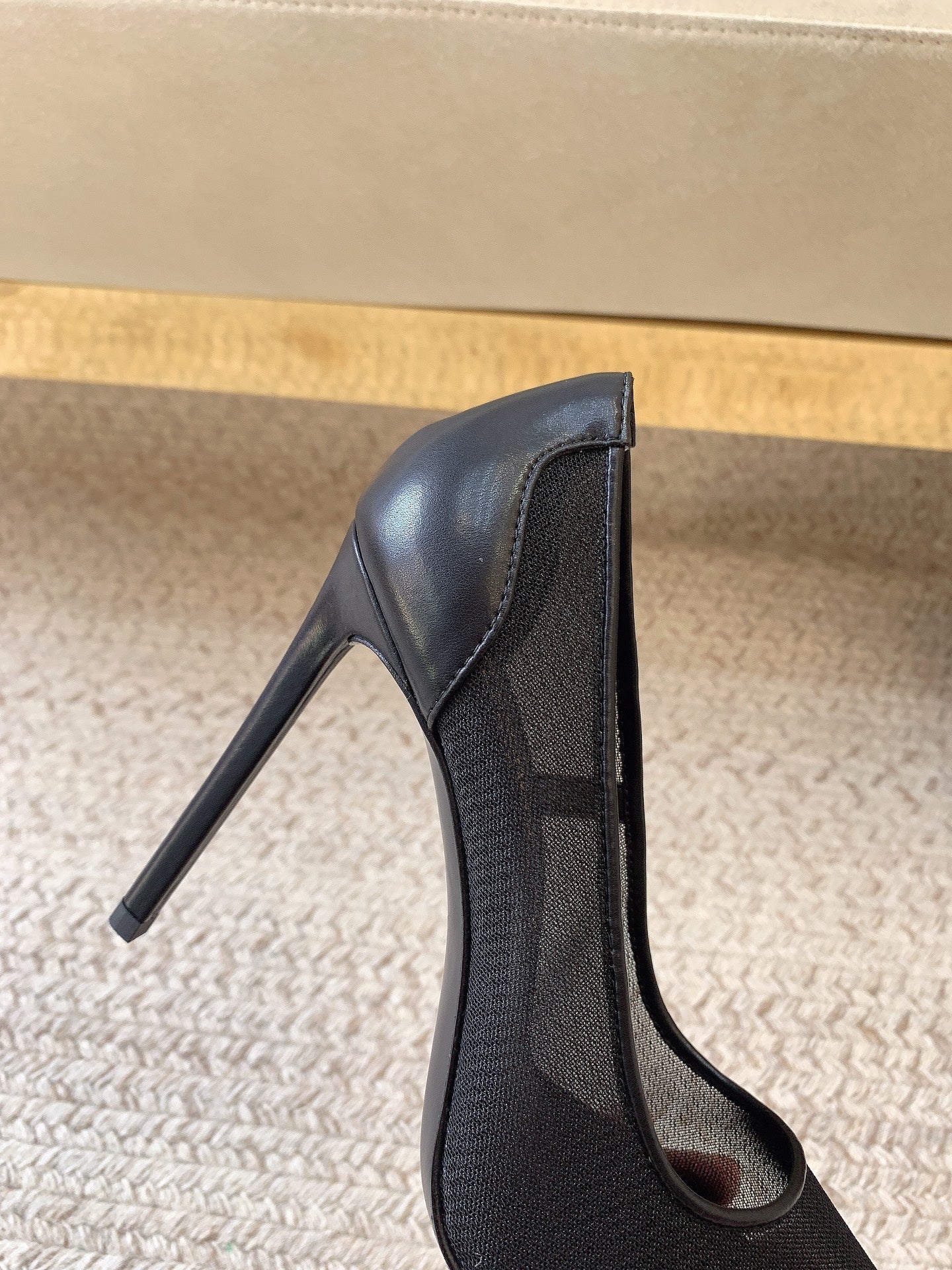 NORMA PUMPS IN BLACK MESH