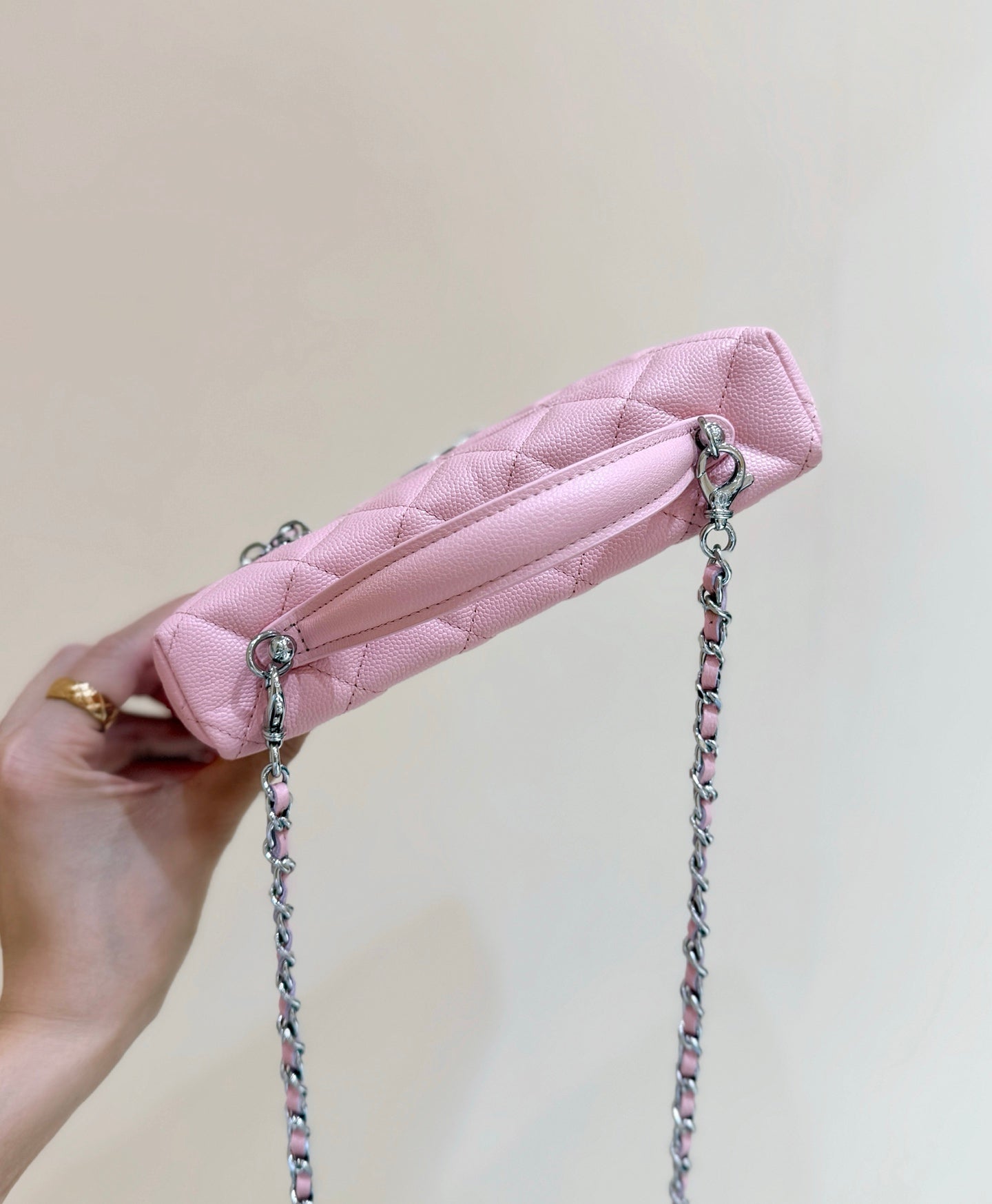 Chanel 2025 Vanity Bag 19cm Pink Calfskin 343079