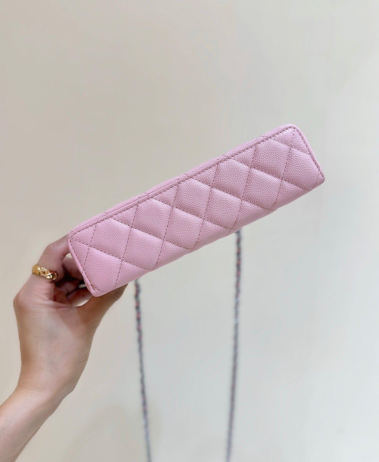 Chanel 2025 Vanity Bag 19cm Pink Calfskin 343079