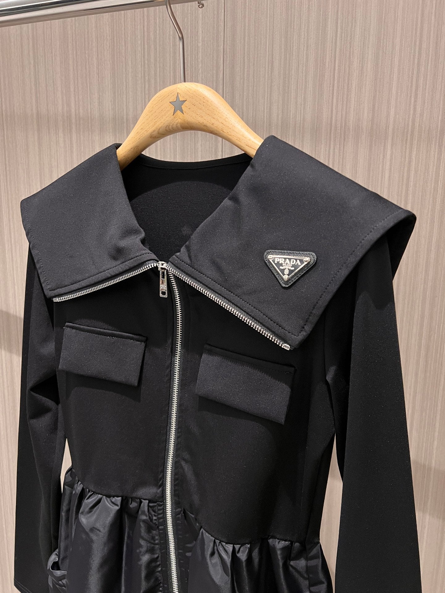 Prada Dress Black Cotton Polyester