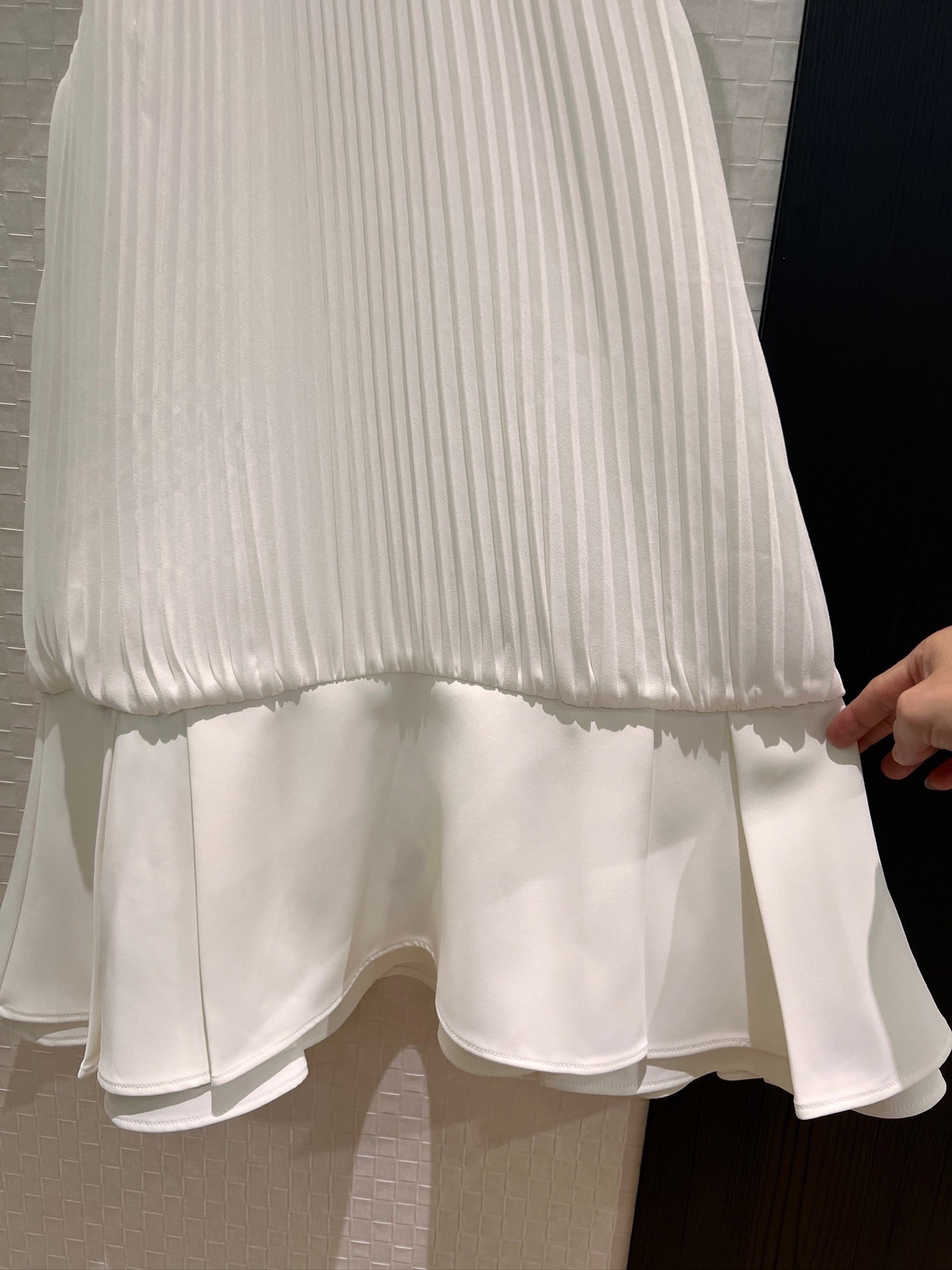 Loewe Sleeveless Vest Dress White Polyester