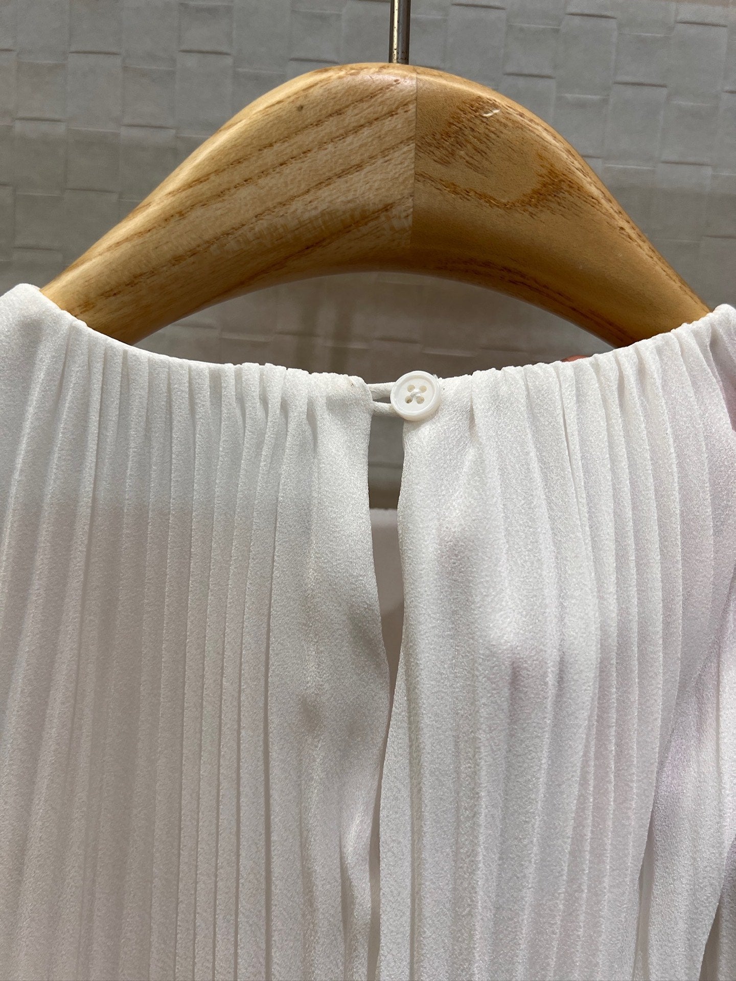 Loewe Sleeveless Vest Dress White Polyester