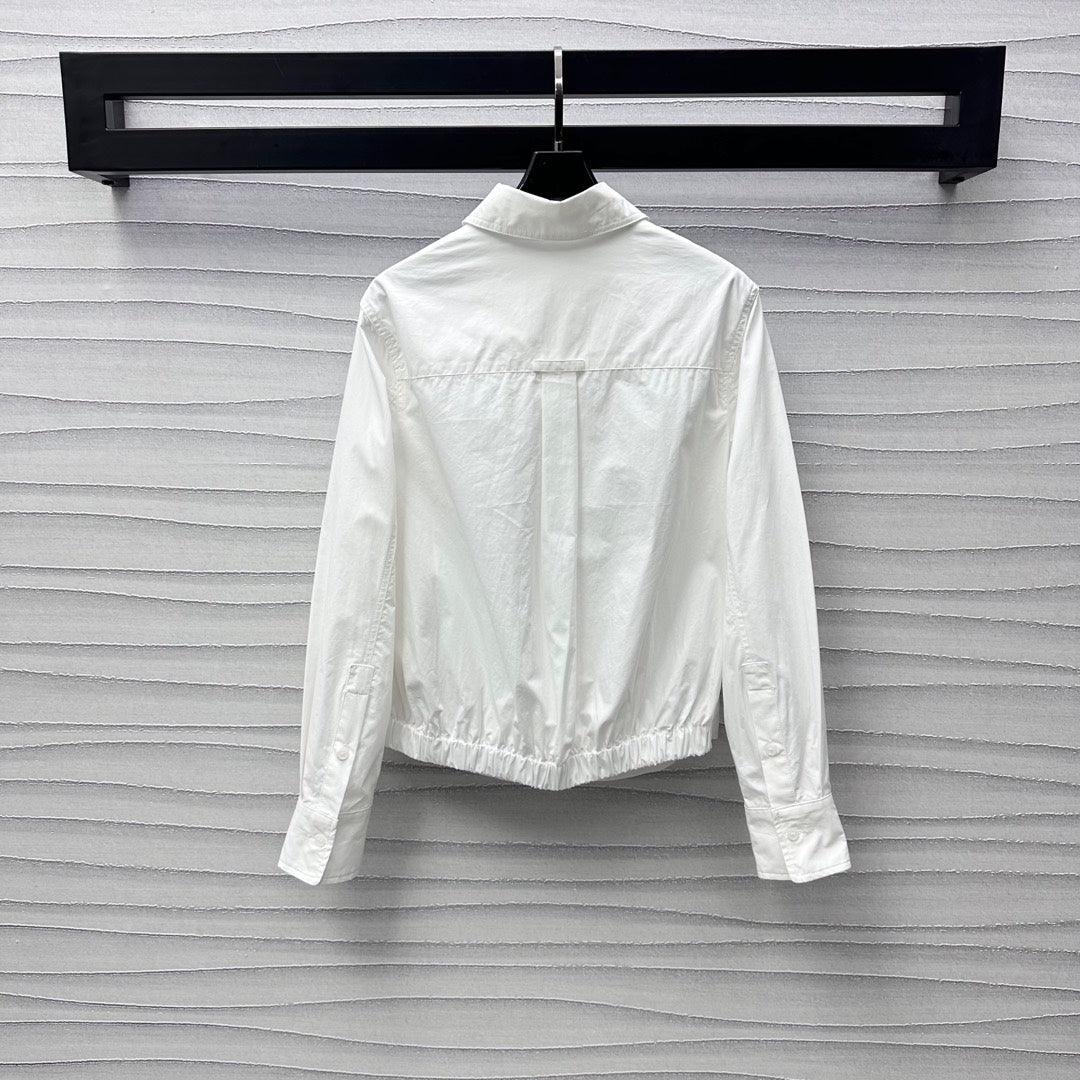 Miu White Cotton Shirt