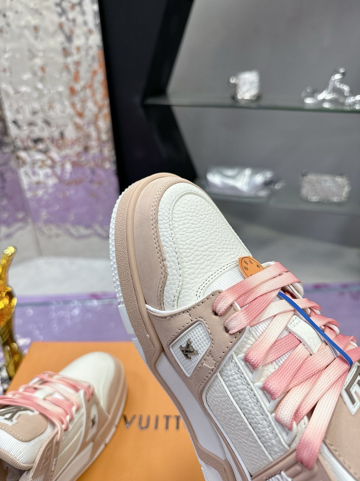 LV Trainer Sneaker Light Brown Cowhide