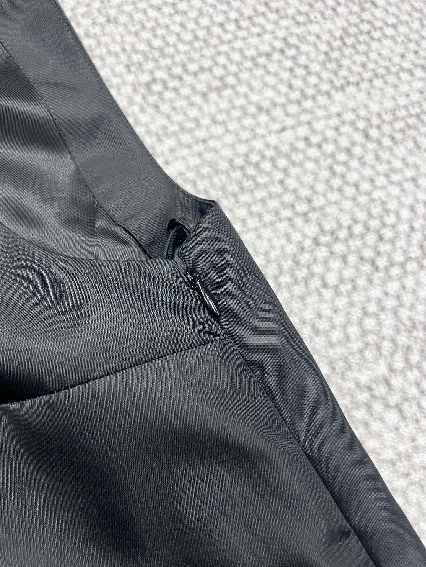 Prada Vest Dress Black Poliyamide