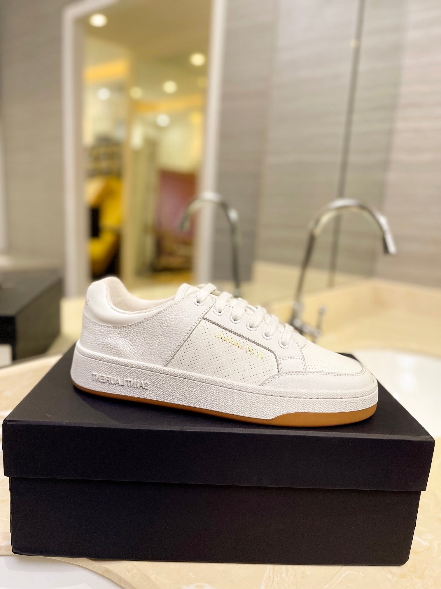 SL SL/61 SNEAKERS WHITE CALFSKIN