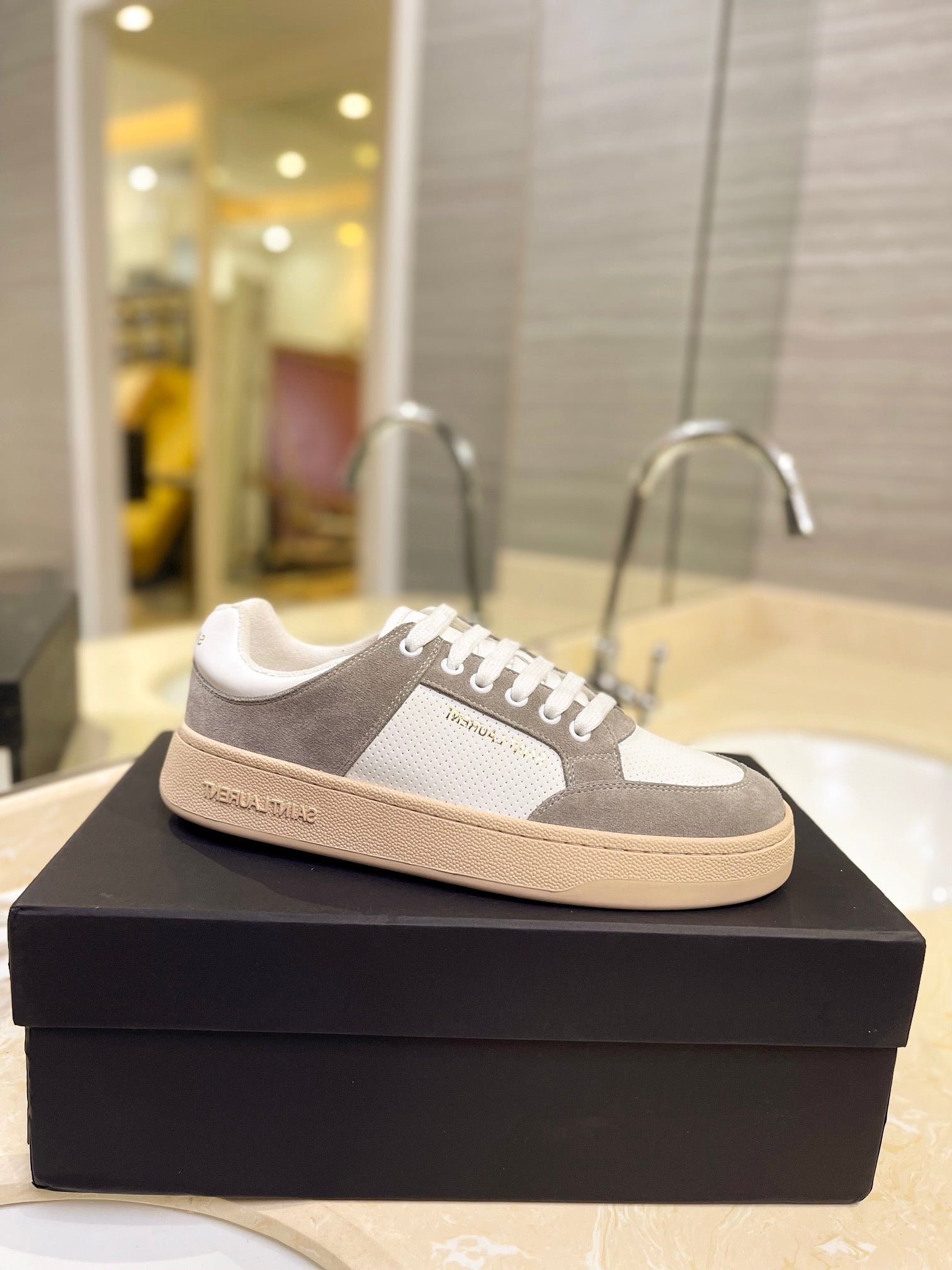 SL SL/61 SNEAKERS CAMEL SUEDE