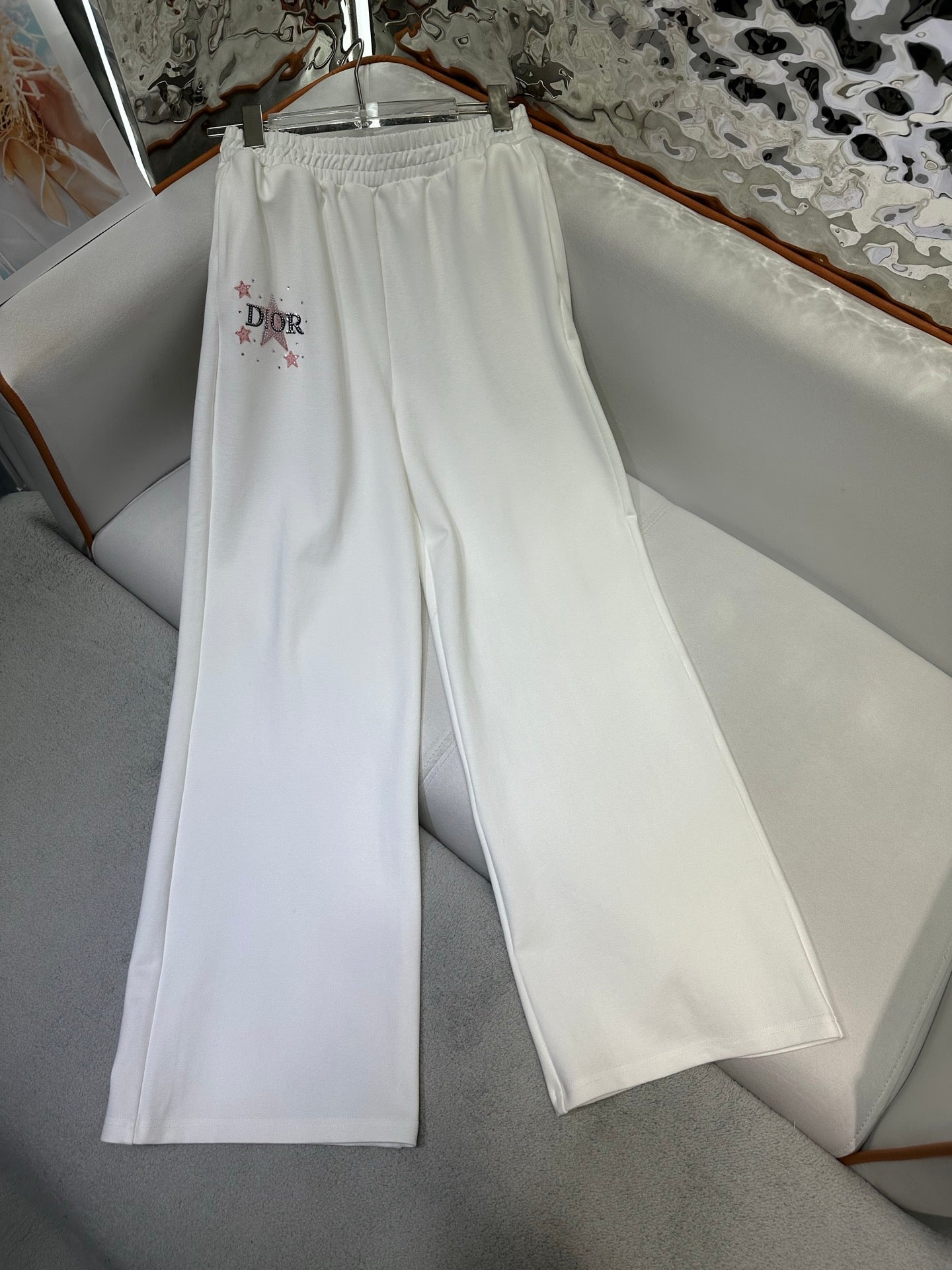 CD 25 Diamond Star Suit Black and White Cotton