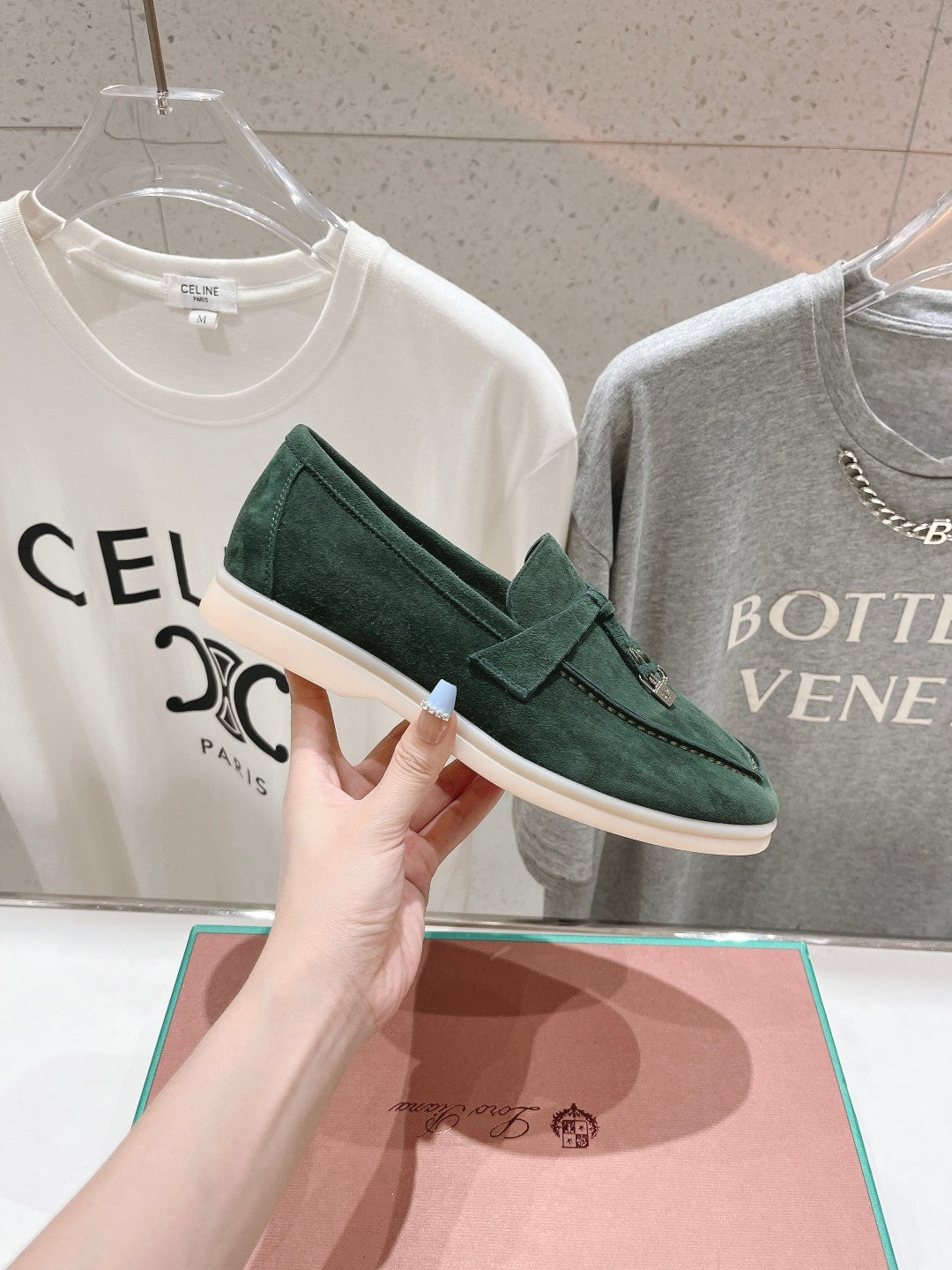 LP SUMMER CHARMS WALK LOAFERS HUNTER GREEN SUEDE