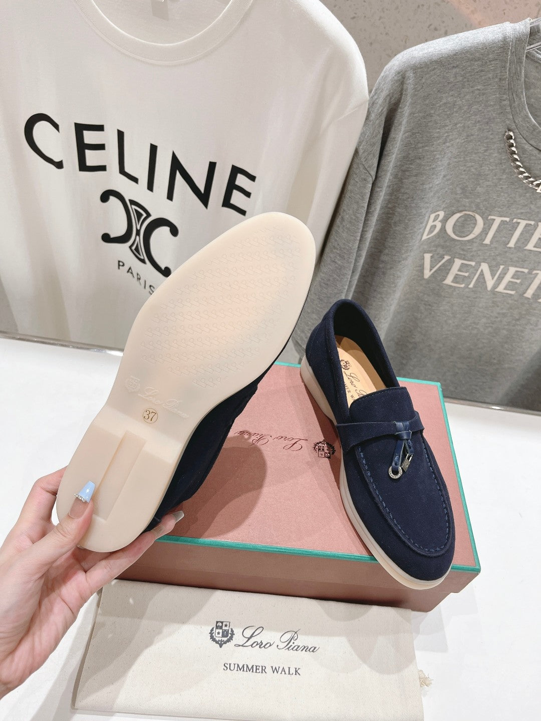 LP SUMMER CHARMS WALK LOAFERS DENIM SUEDE