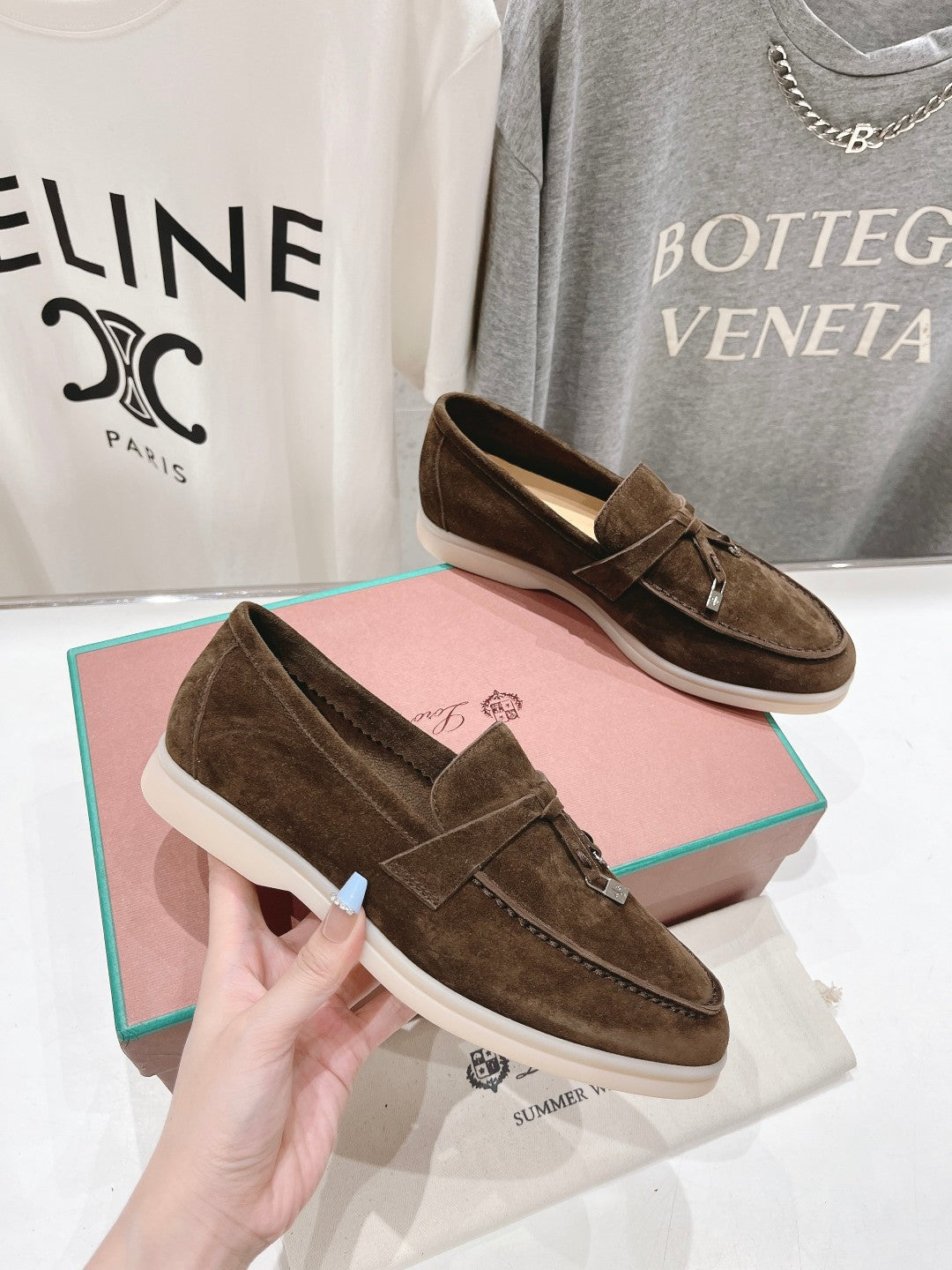 LP SUMMER CHARMS WALK LOAFERS DARK BROWN SUEDE