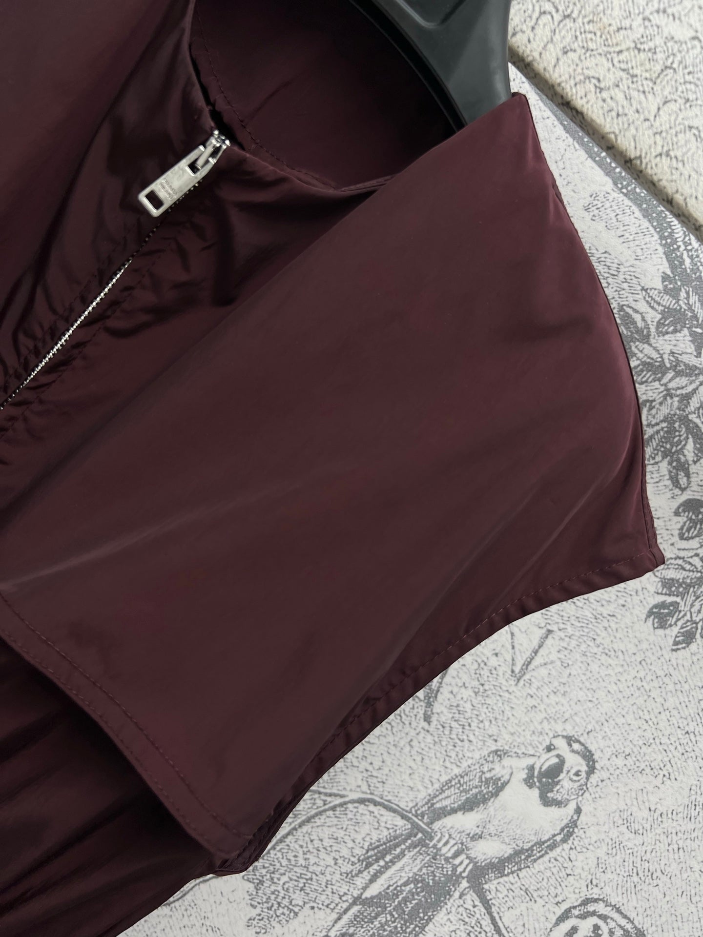 Prada 25 Sleeveless Waist Dress Red Burgundy Polyester