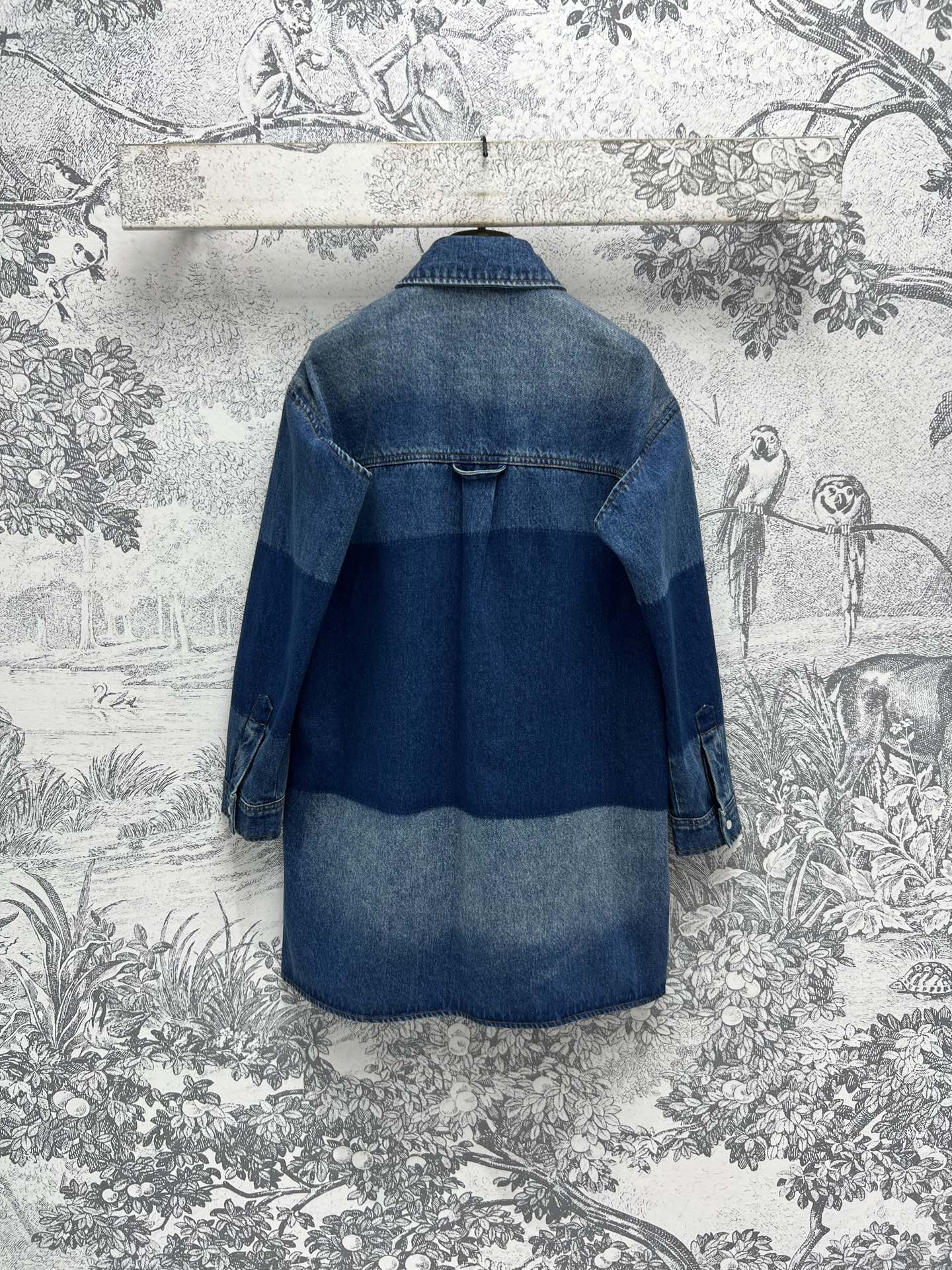 Gucci 25 Denim Shirt Dress Blue Cotton