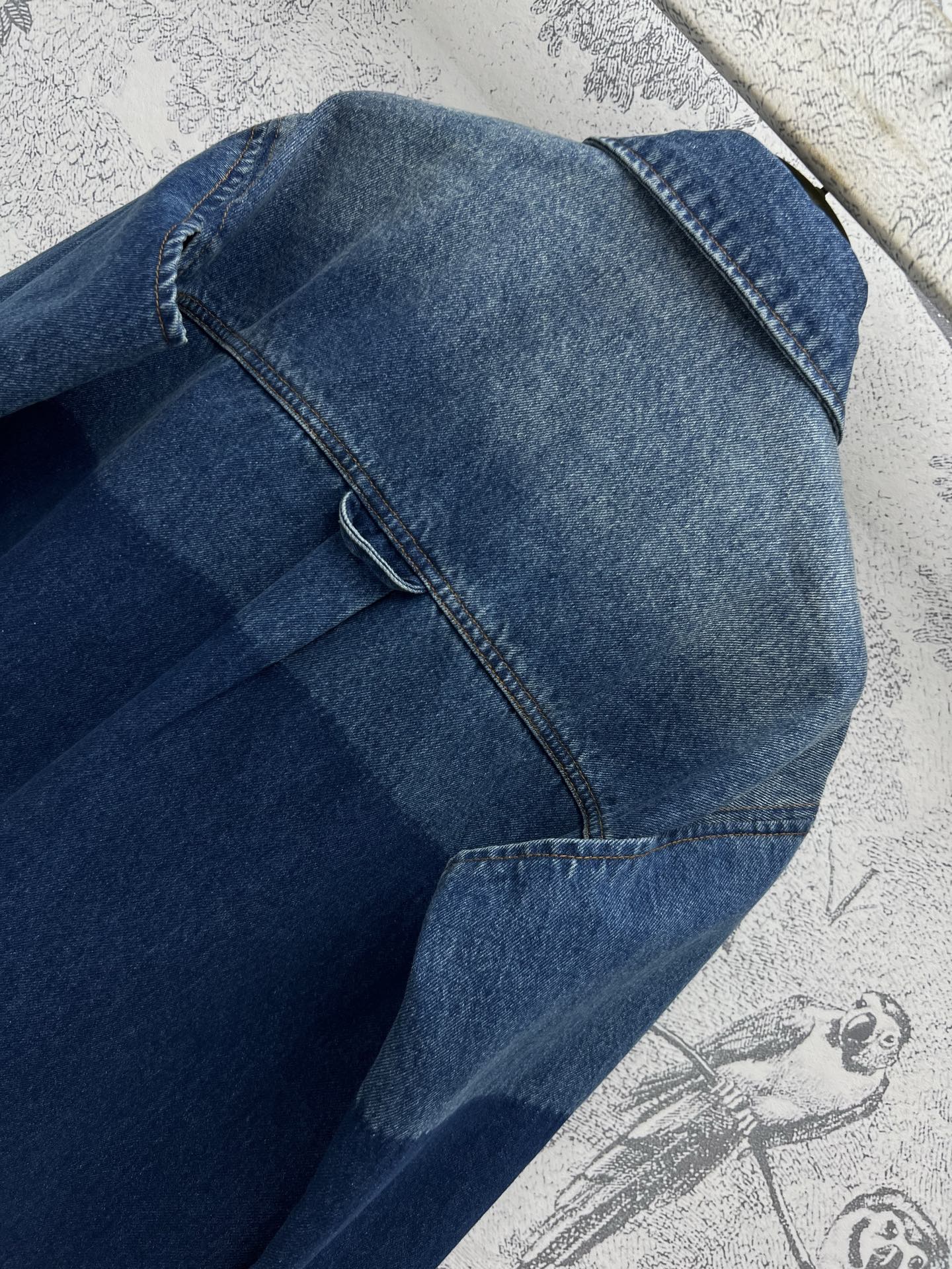 Gucci 25 Denim Shirt Dress Blue Cotton