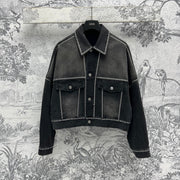CD 25 Studded Jacket Black Cotton