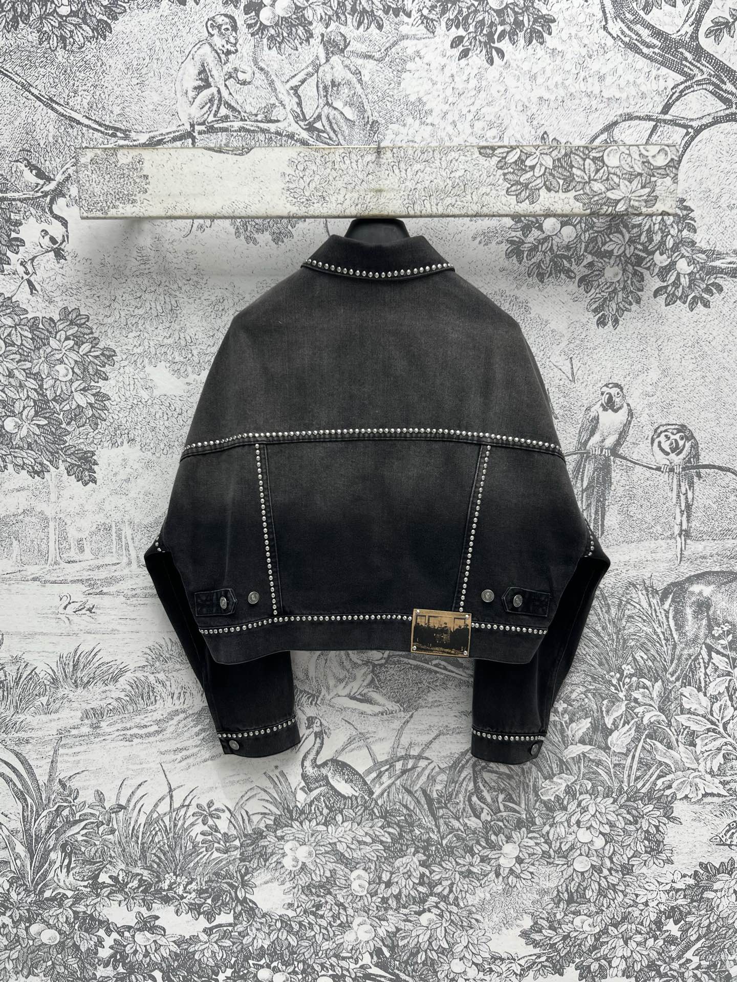 CD 25 Studded Jacket Black Cotton