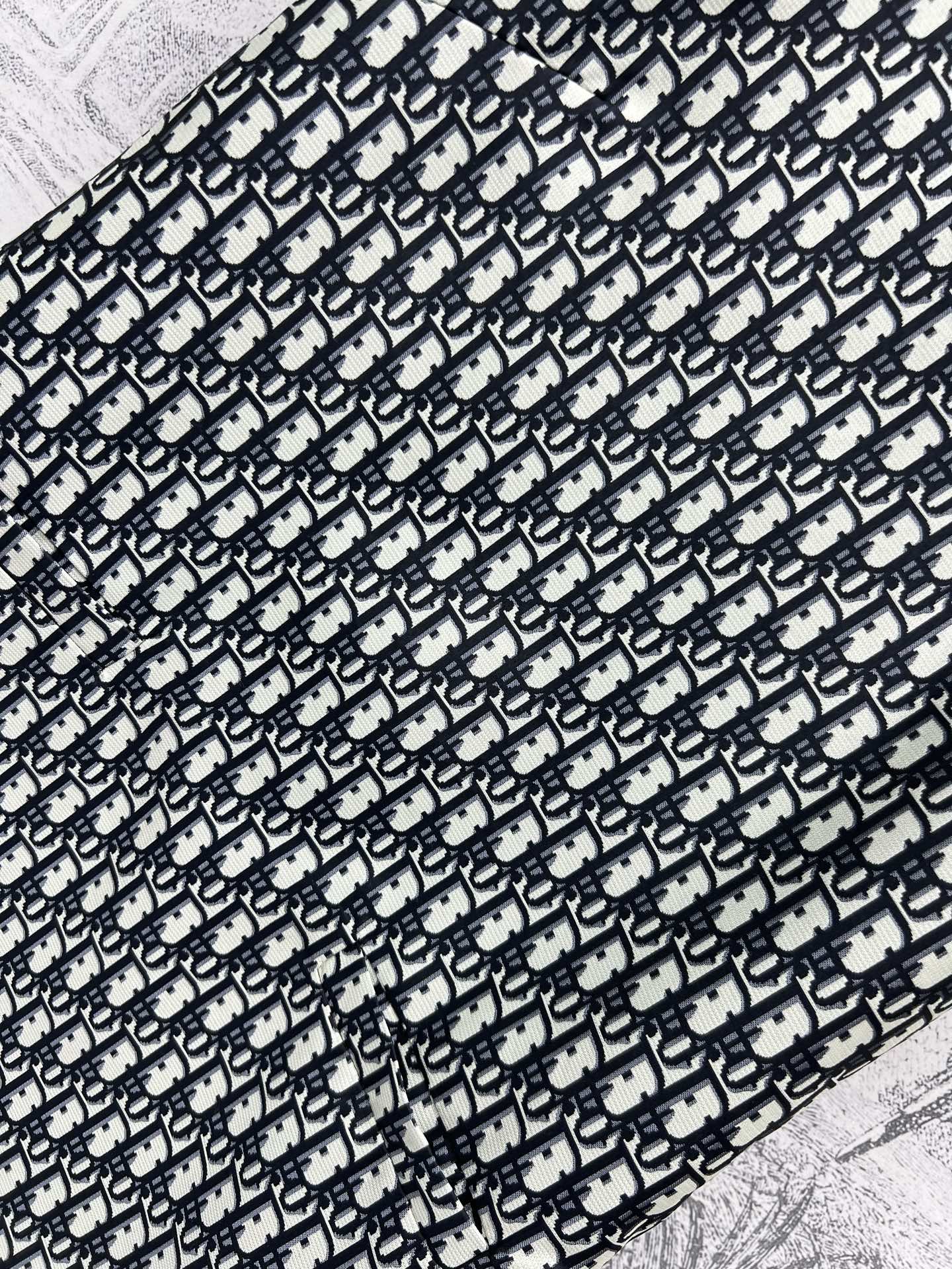 CD 25 Short-sleeved Dress Black White Cotton