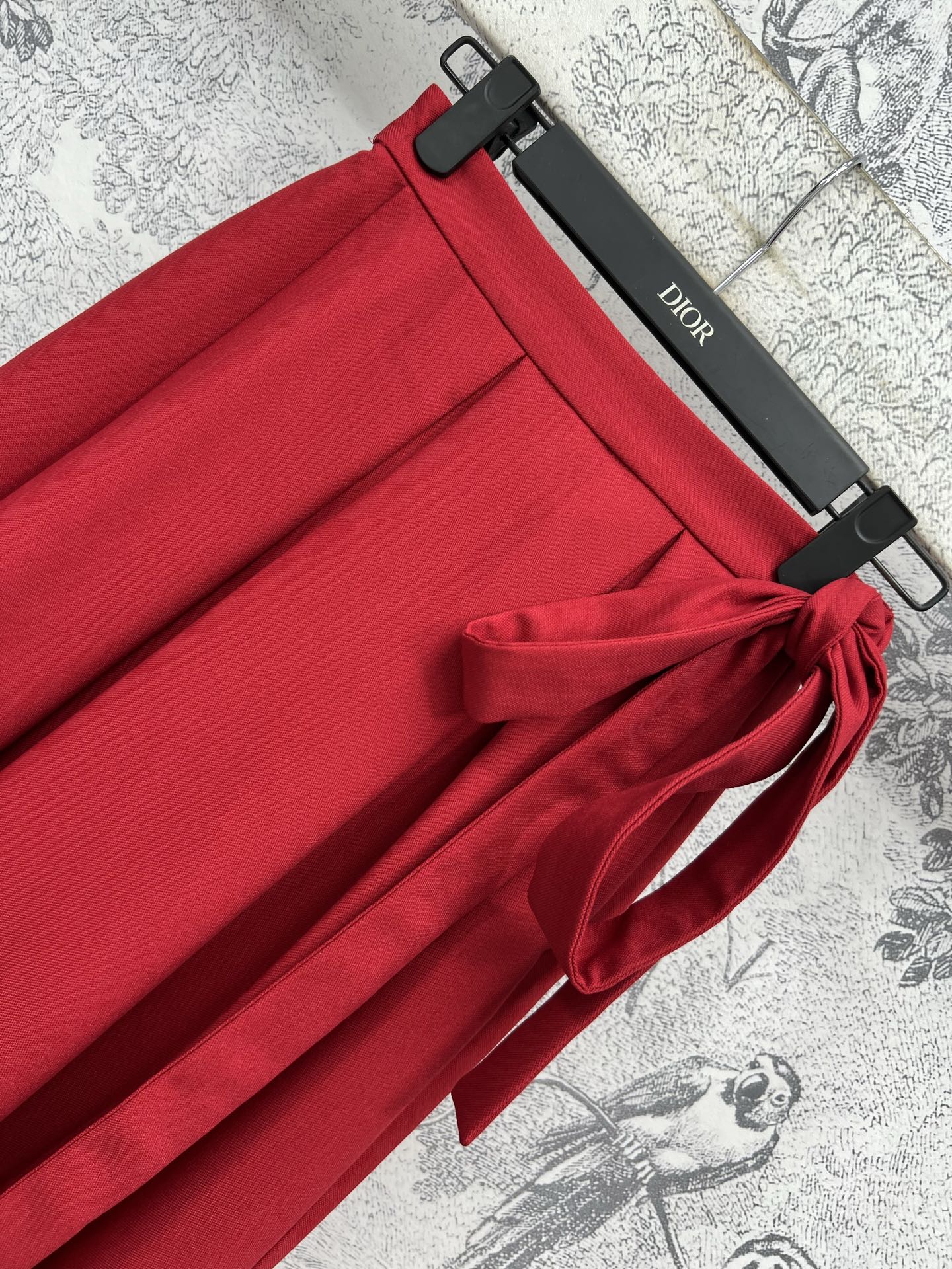 CD 25 Bow Skirt Red Cotton Polyester